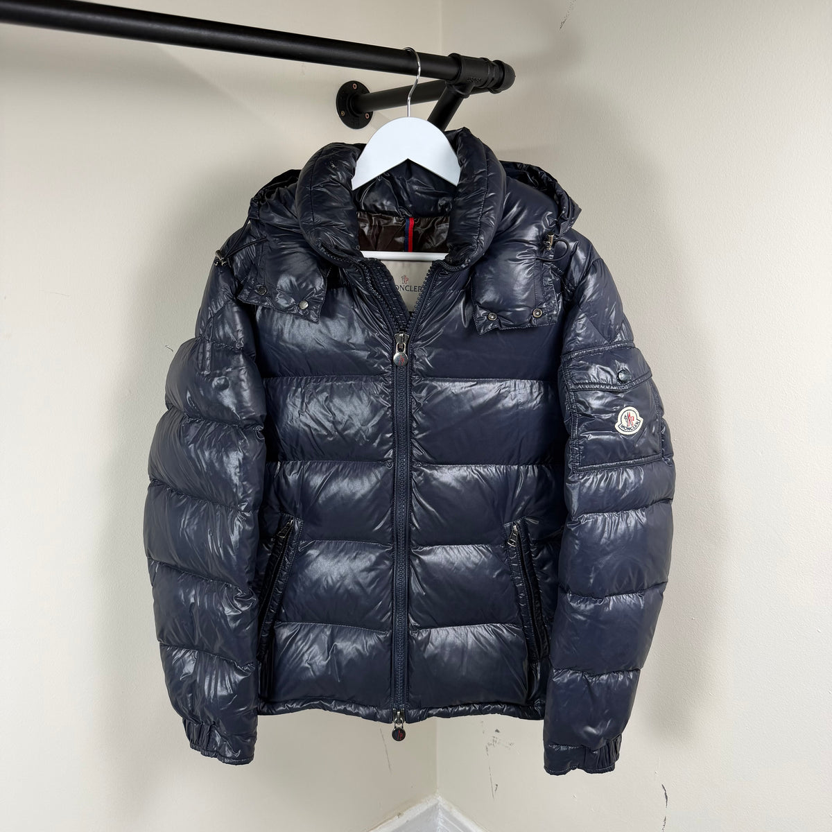 Moncler Maya Giubbotto Navy Jacket - Size 2 21’’