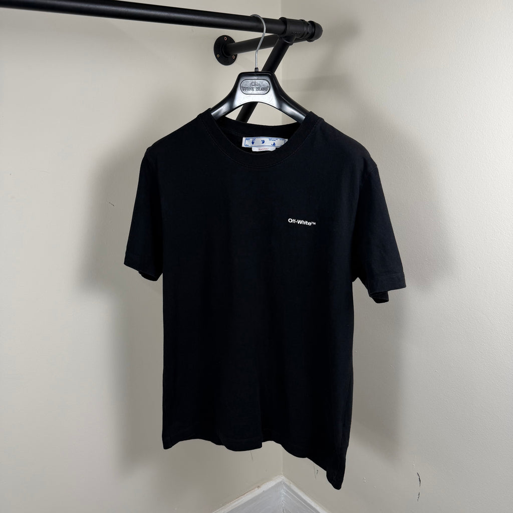 Off White Black Scribble T-Shirt - Large 20.5’’