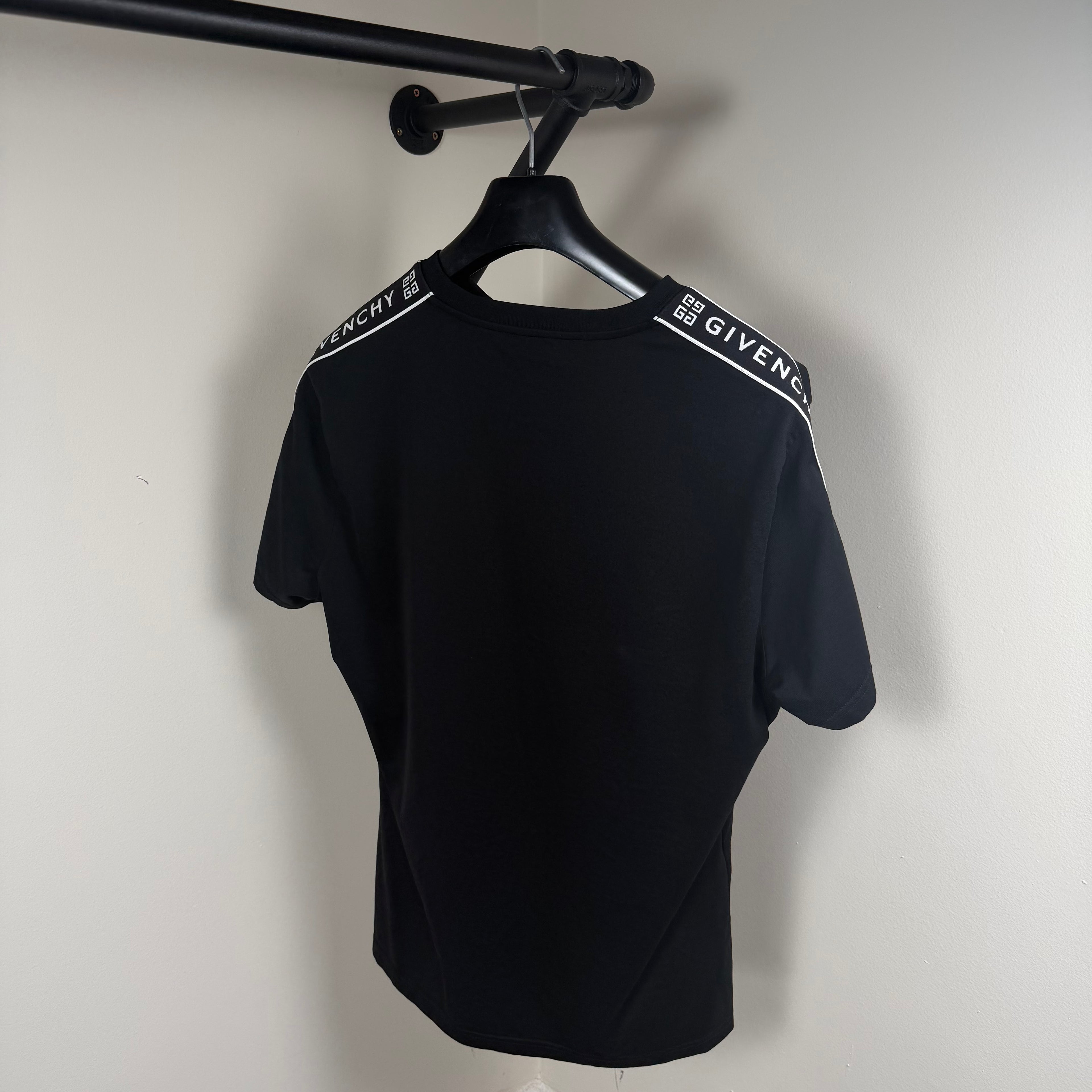 Givenchy Tape Black T-Shirt - Medium 21’’