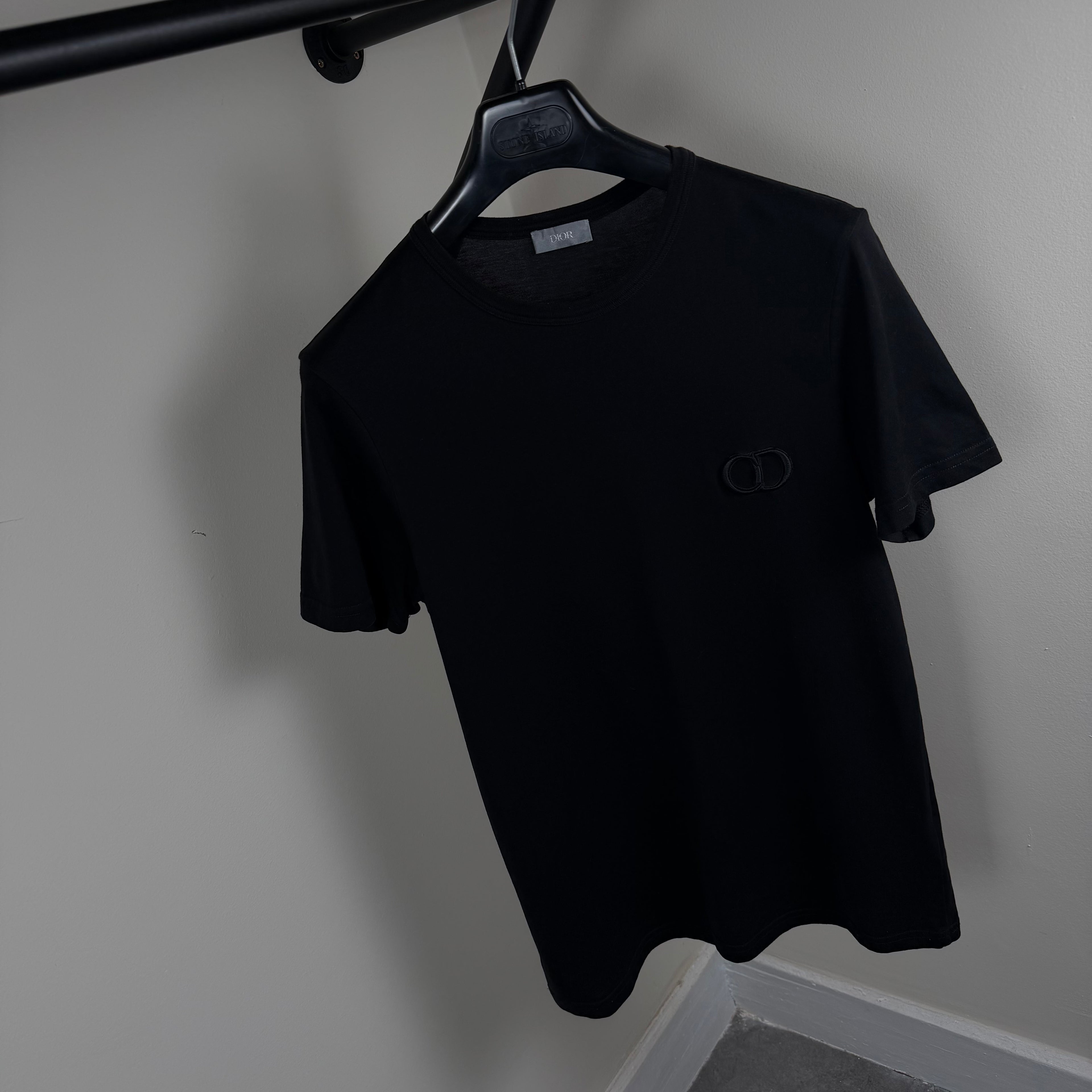 Dior CD Black T-Shirt - Small 18.5’’