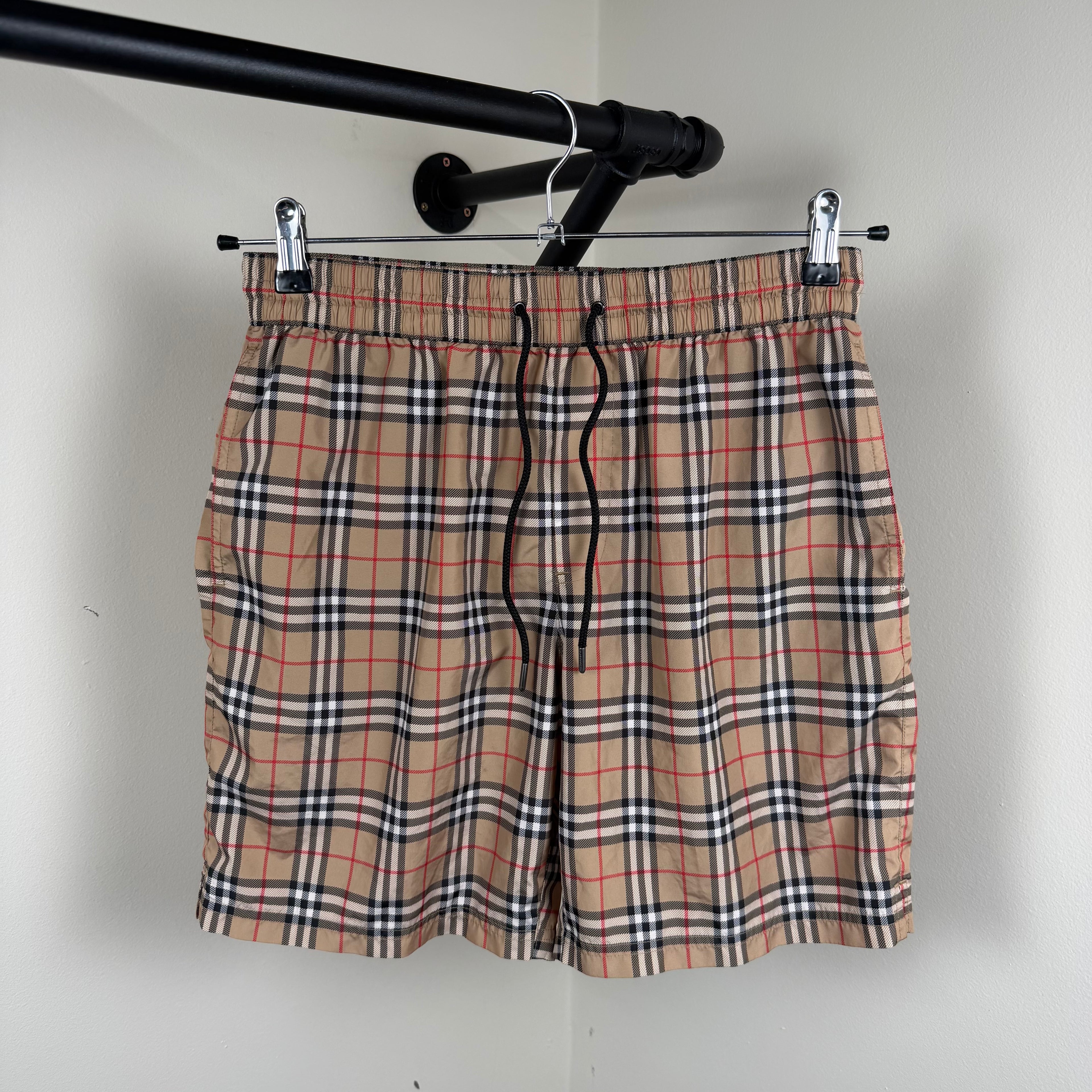 Burberry Check Swimming Short’s - Small