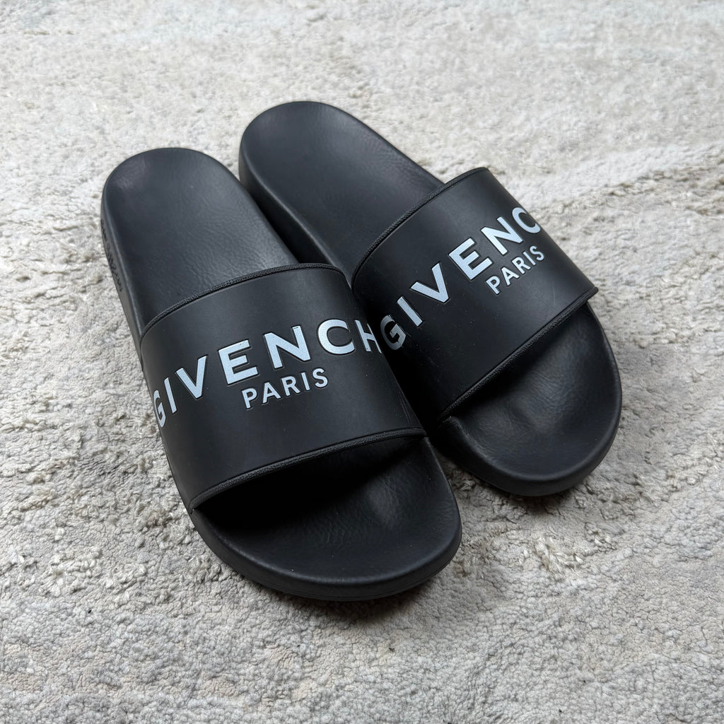 Givenchy Spellout Black Sliders - 9UK