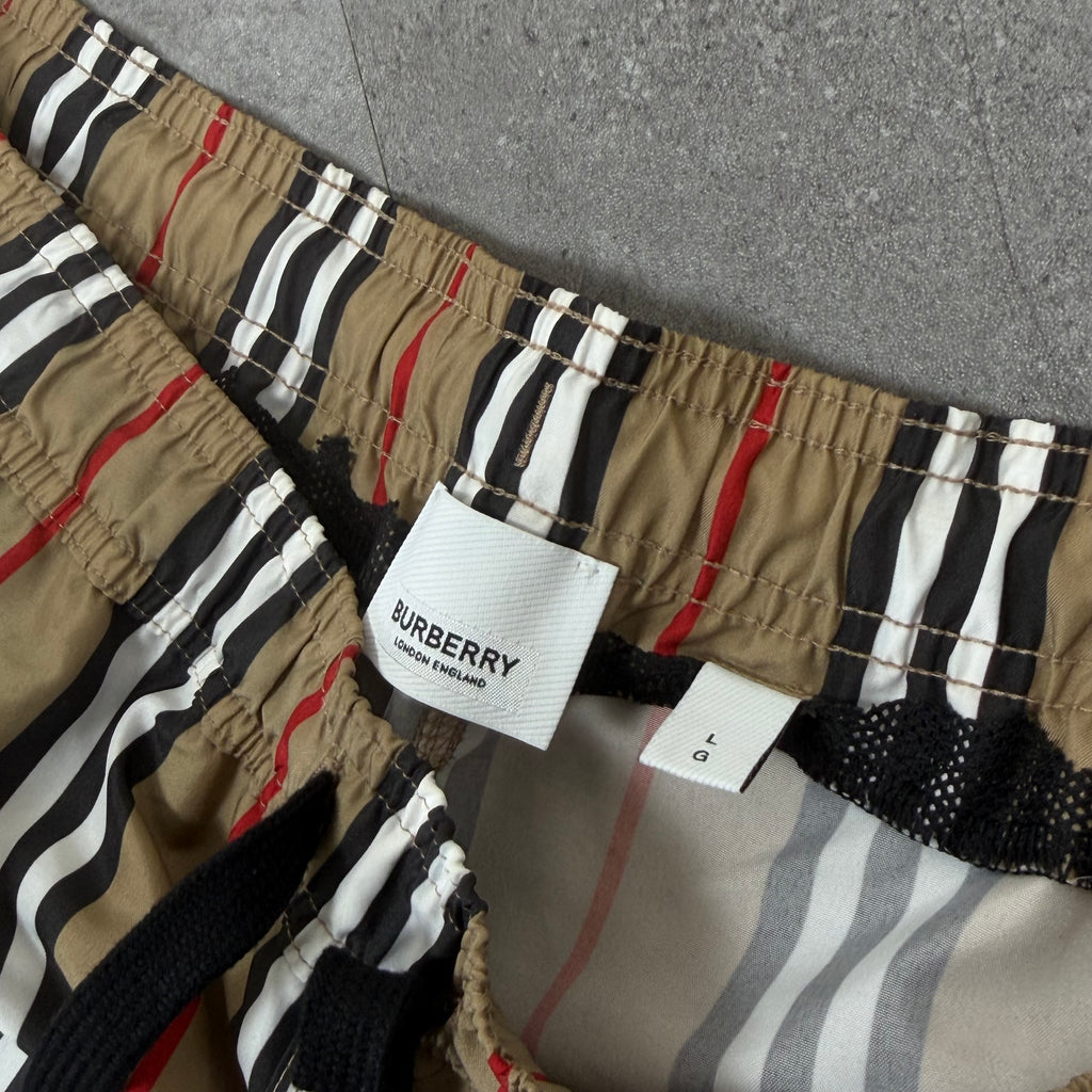 Burberry Stripe Swimming Shorts - Large