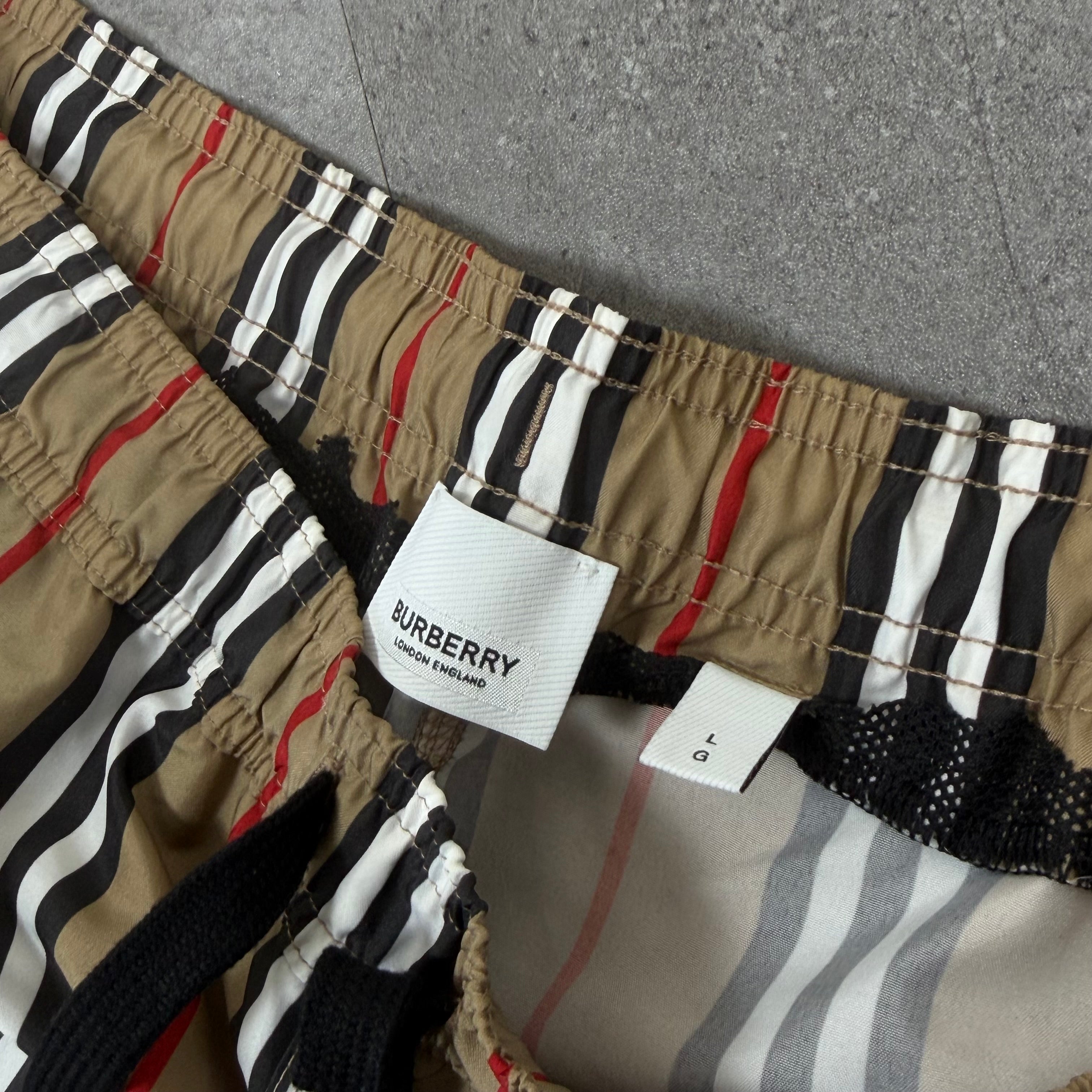 Burberry Stripe Swimming Shorts - Large