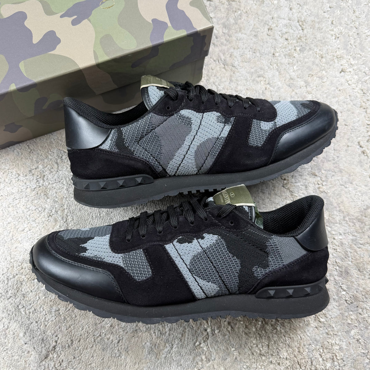 Valentino Garavani Black Camo Trainer’s - Fit 11/11.5UK