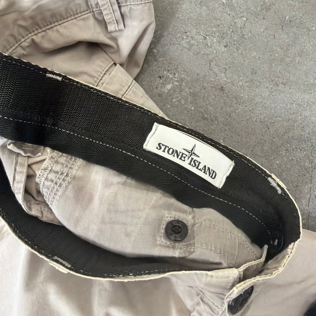 Stone Island Biege Cargo Shorts - 36W