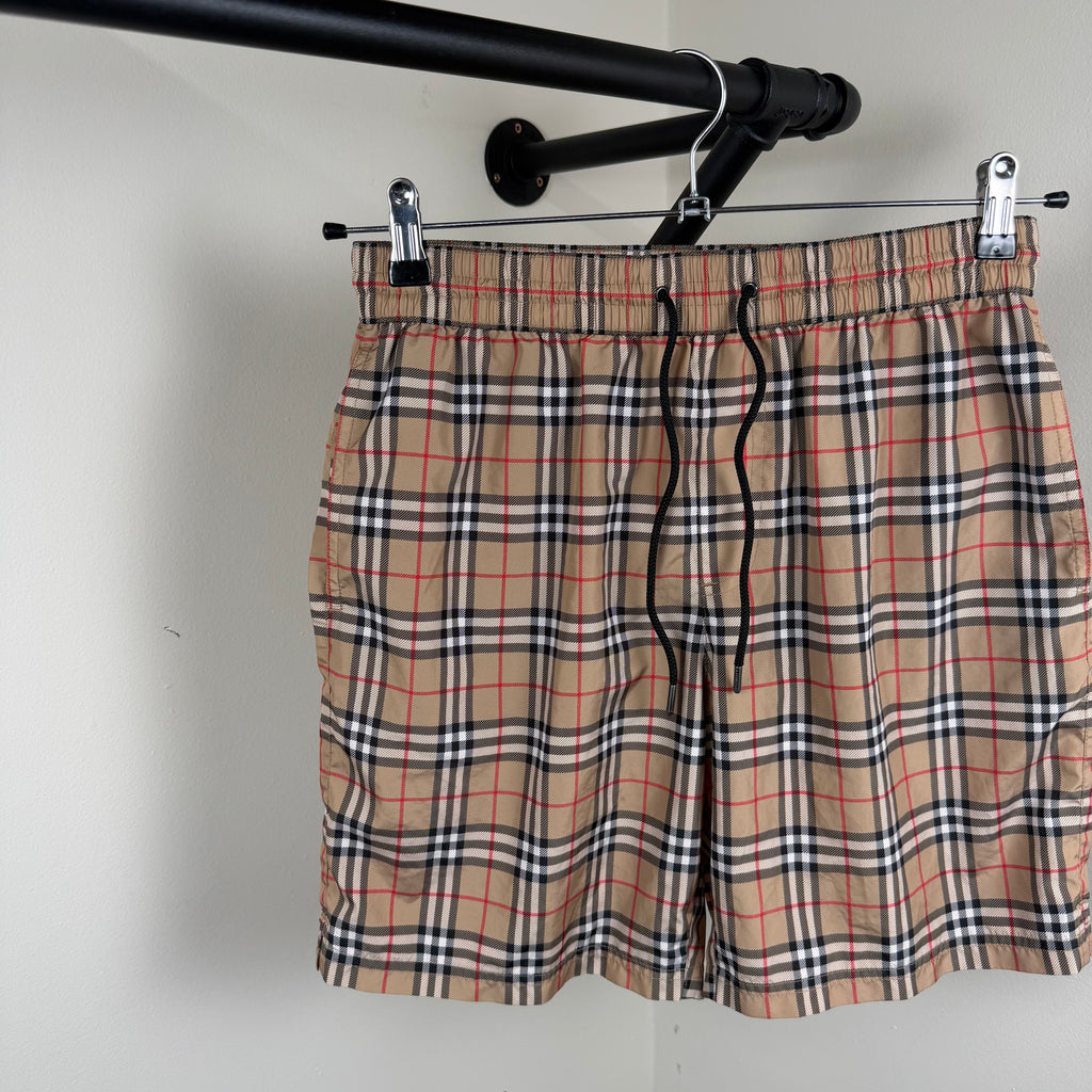 Burberry Check Swimming Short’s - Small