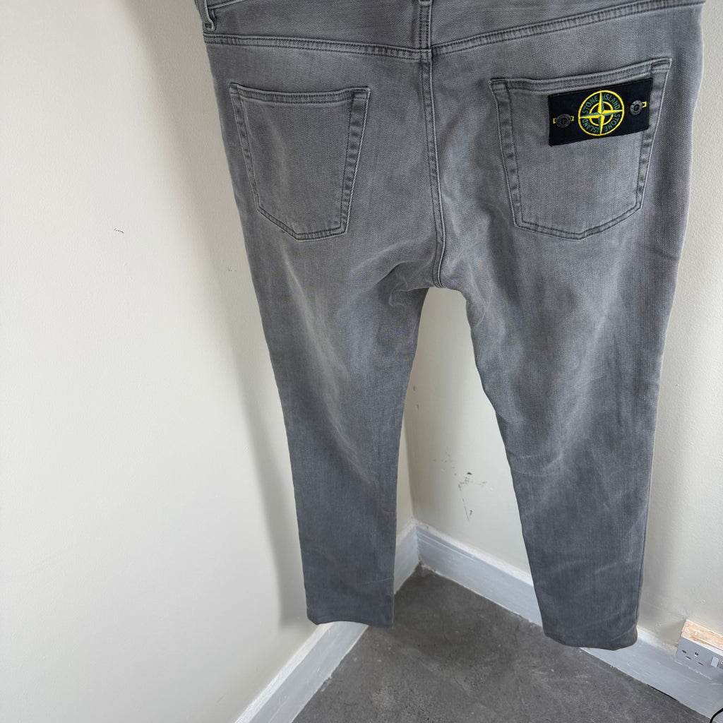 Stone Island Grey Denim Jeans - 36W Slim