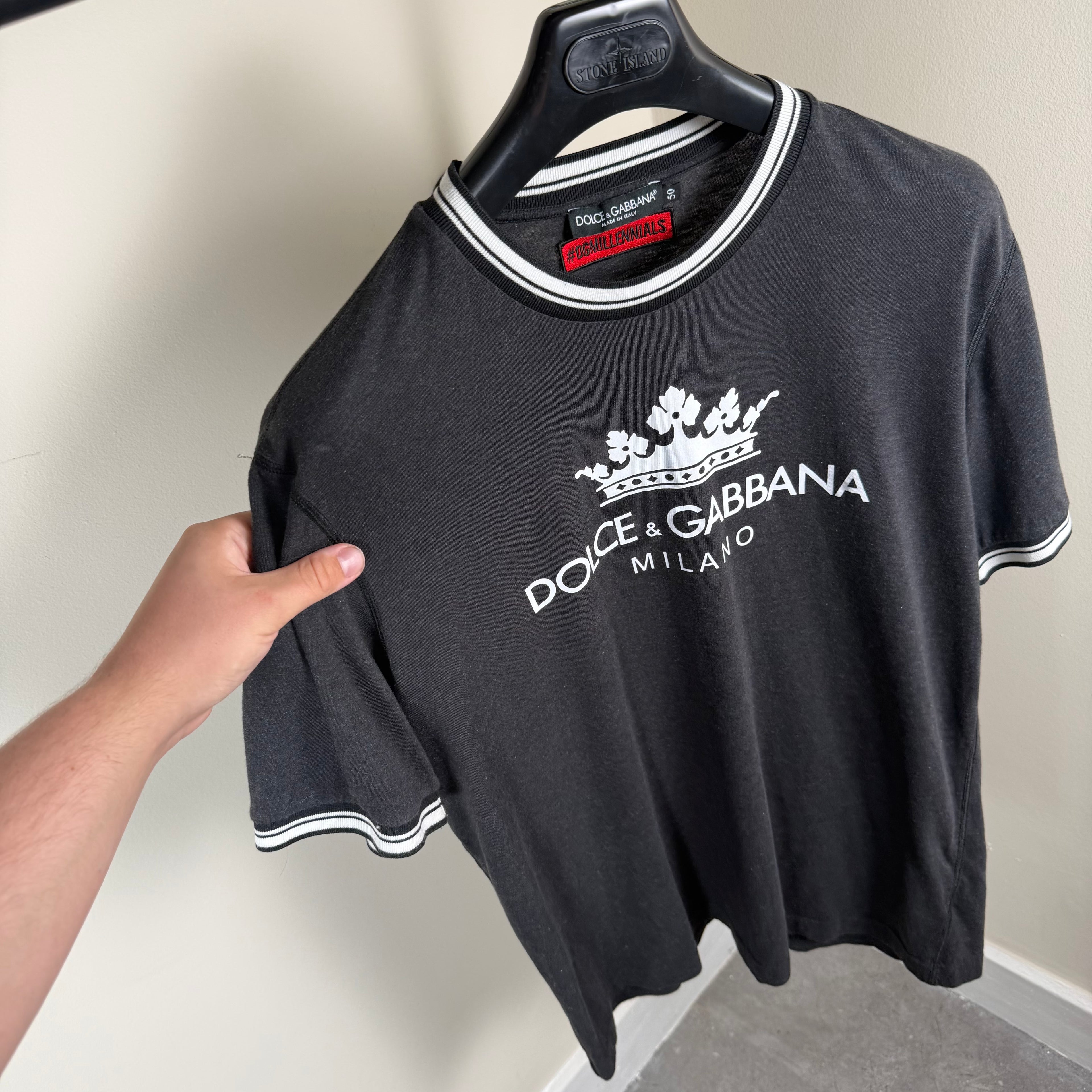 Dolce & Gabbana Grey T-Shirt - Large 20.5’’