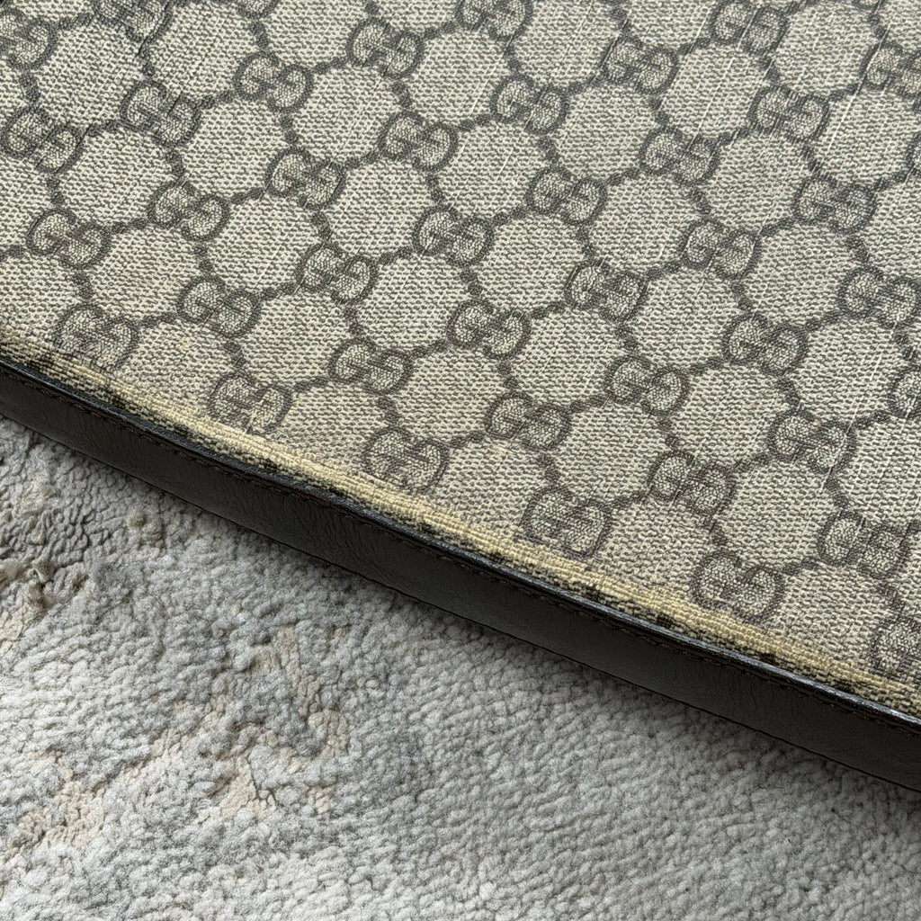Gucci GG Supreme Canvas Beige Messenger Bag