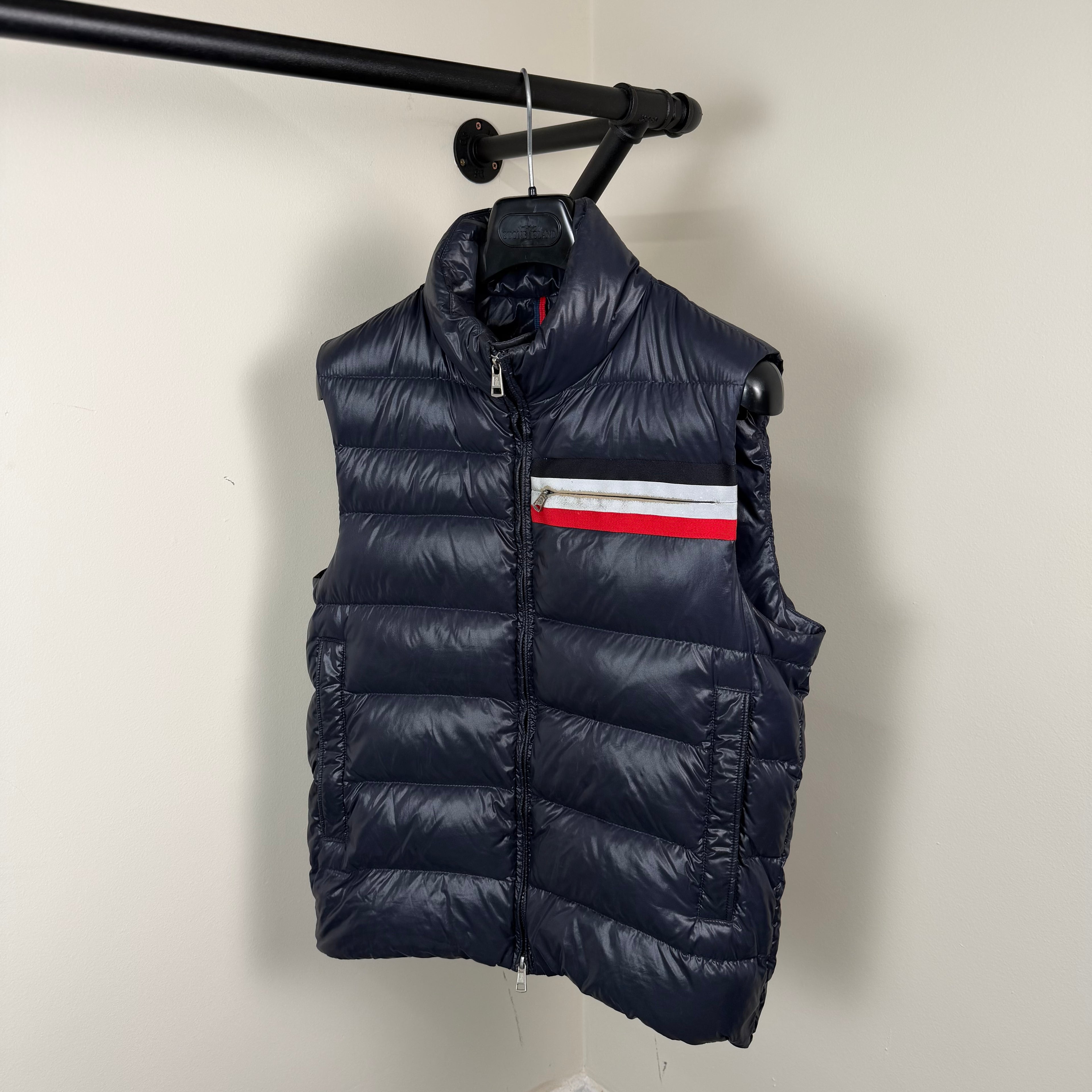 Moncler Parpaillon Navy Gilet - Small (2)