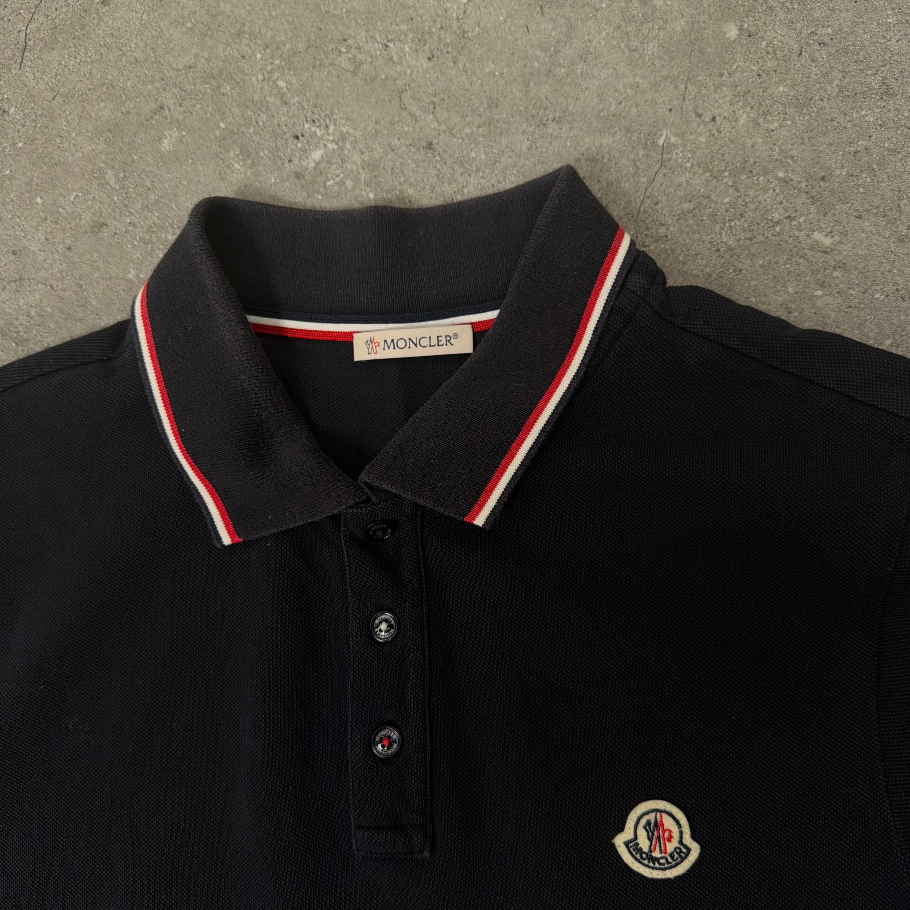 Moncler Navy Polo Shirt - Small 18.5’’