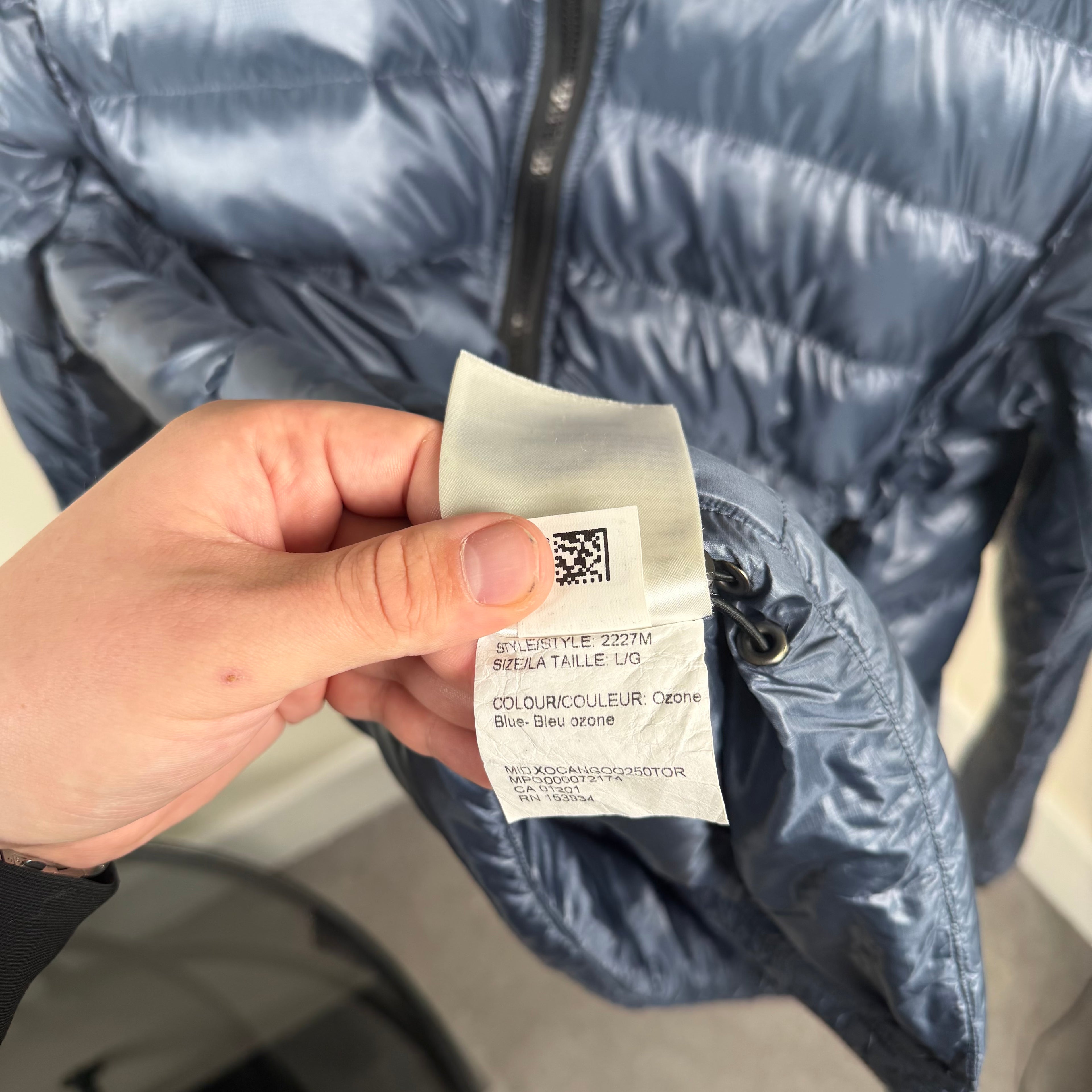Canada Goose Crofton Blue Puffer Jacket - Large 22’’