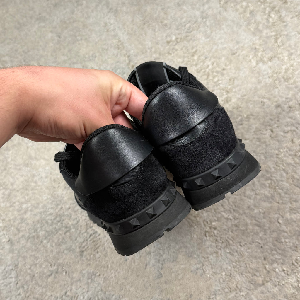 Valentino Garavani Triple Black Rockrunner Trainer’s - 8UK