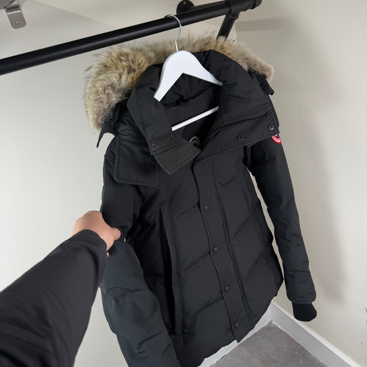 Canada Goose Black Wyndham Parka - Medium Fusion 21’’