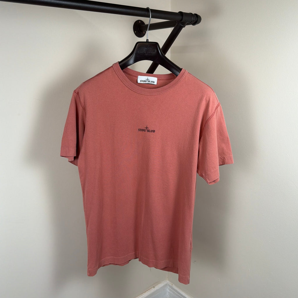 Stone Island Red Graphic T-Shirt - Medium 19.5’’