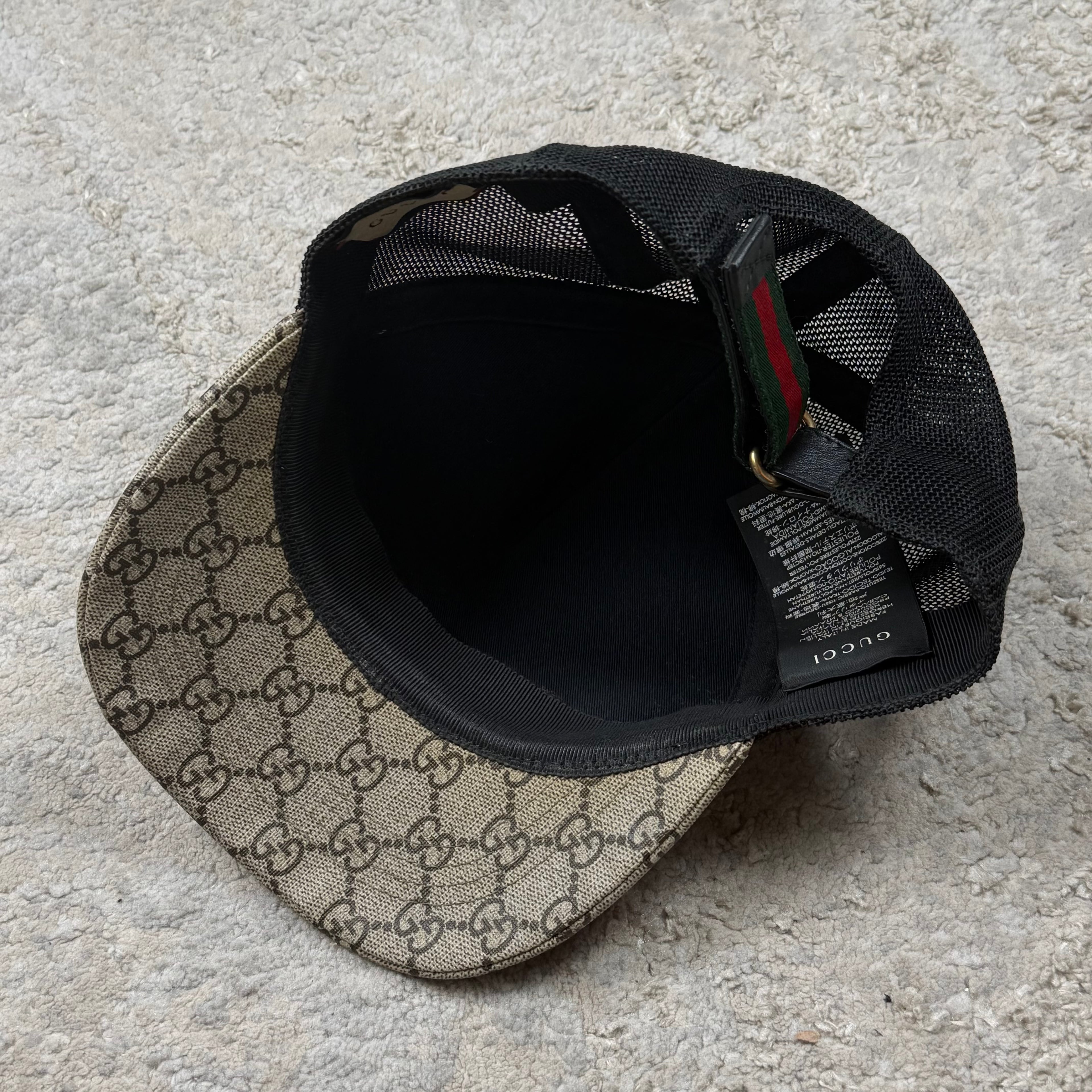 Gucci Biege Snake Baseball Cap - Small (57cm)