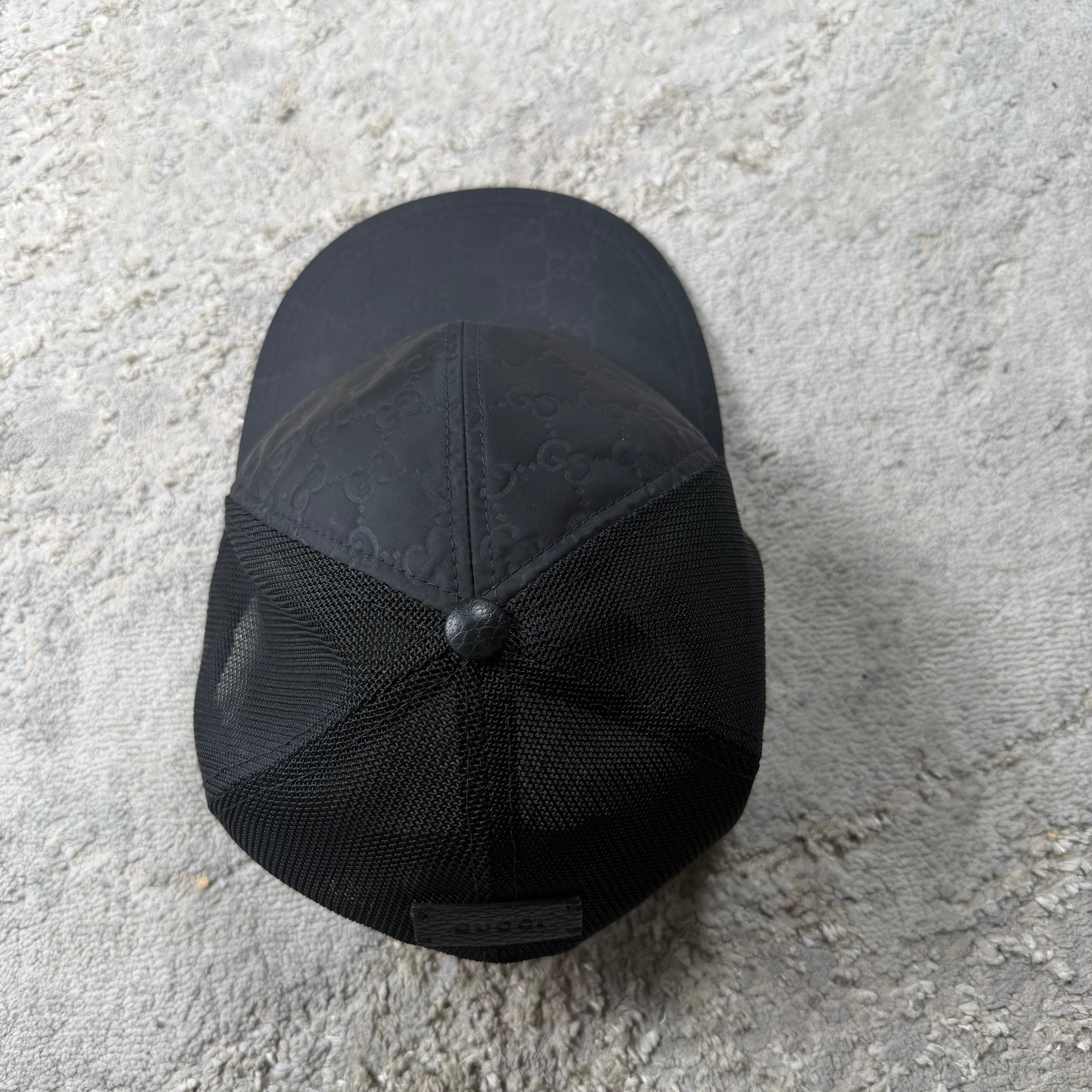 Gucci Black GG Baseball Cap - XXL (61cm)