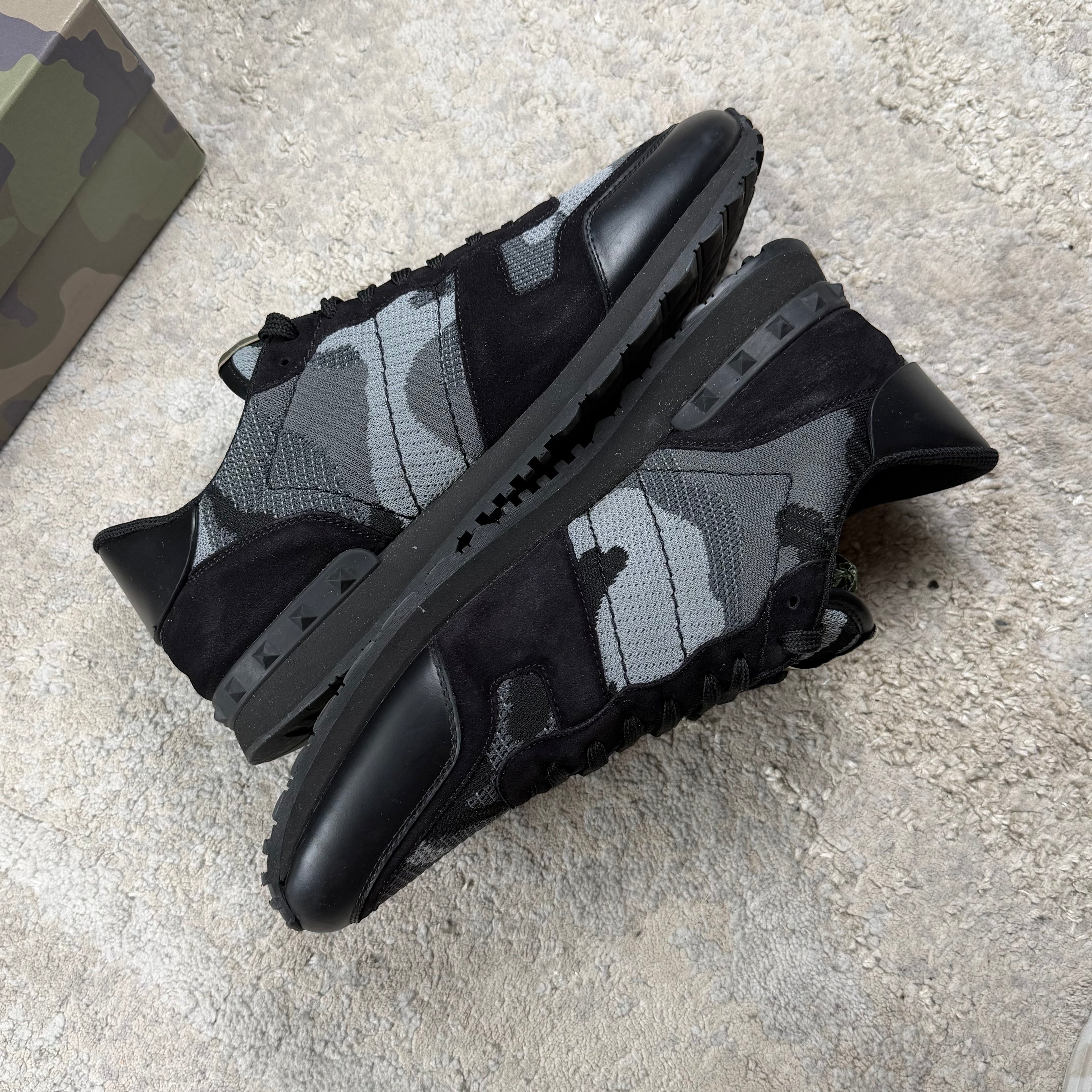 Valentino Garavani Black Camo Trainer’s - Fit 11/11.5UK