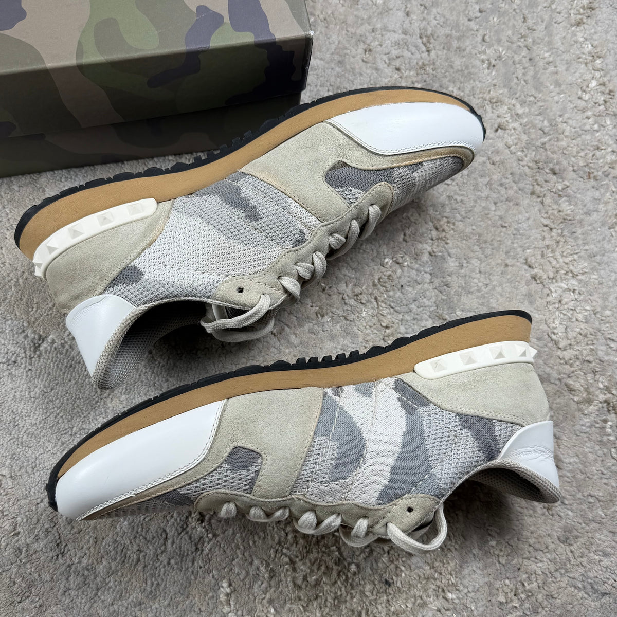 Valentino Garavani White Camo Trainer’s - 8.5/9UK