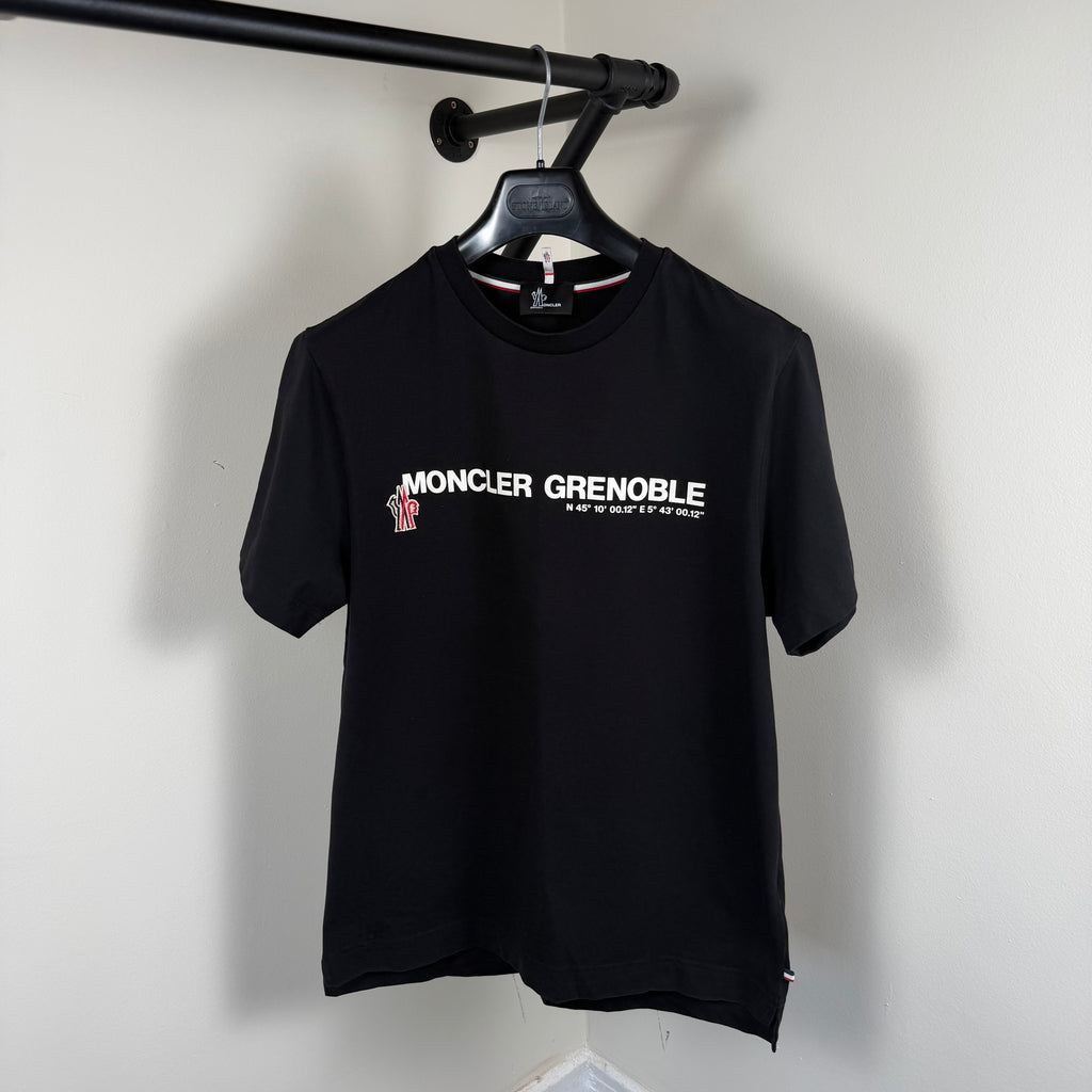 Moncler Black Grenoble T-Shirt - Medium 19.5’’