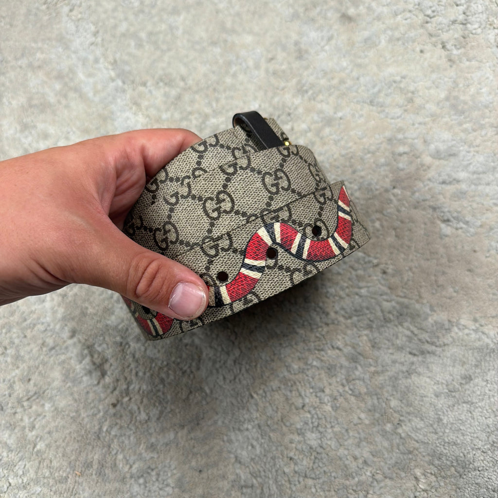 Gucci GG Supreme Snake Belt - 30W