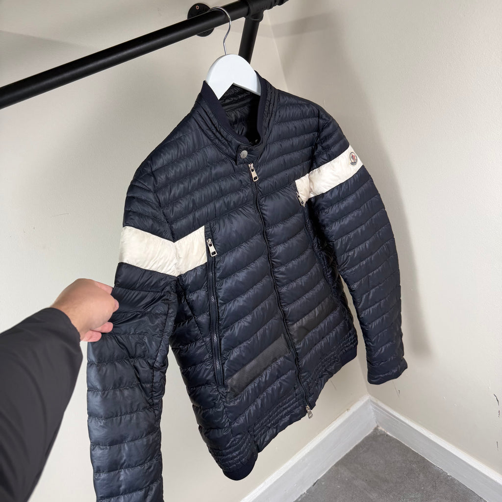Moncler Foret Giubbotto Navy Jacket - Fits M 21.5’’ (Size 4)