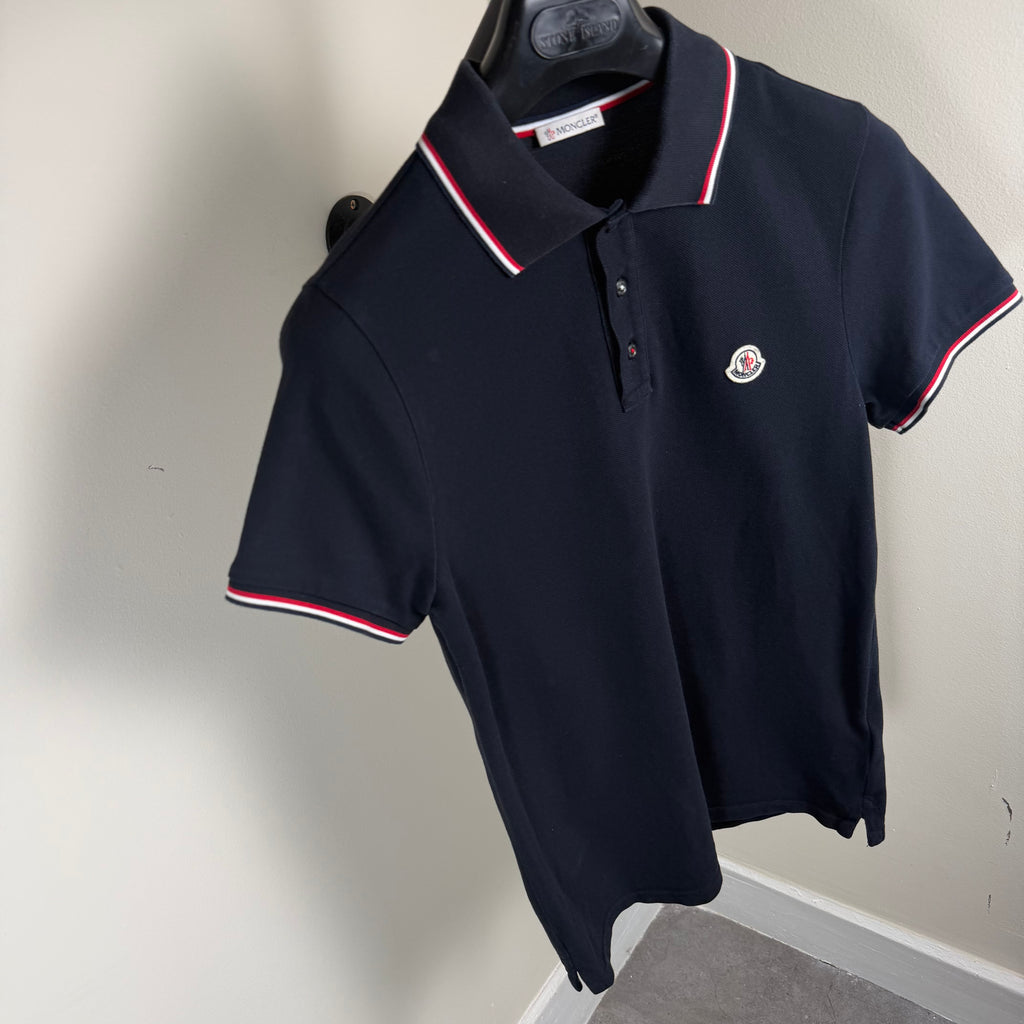 Moncler Navy Polo Shirt - XS 17.5’’