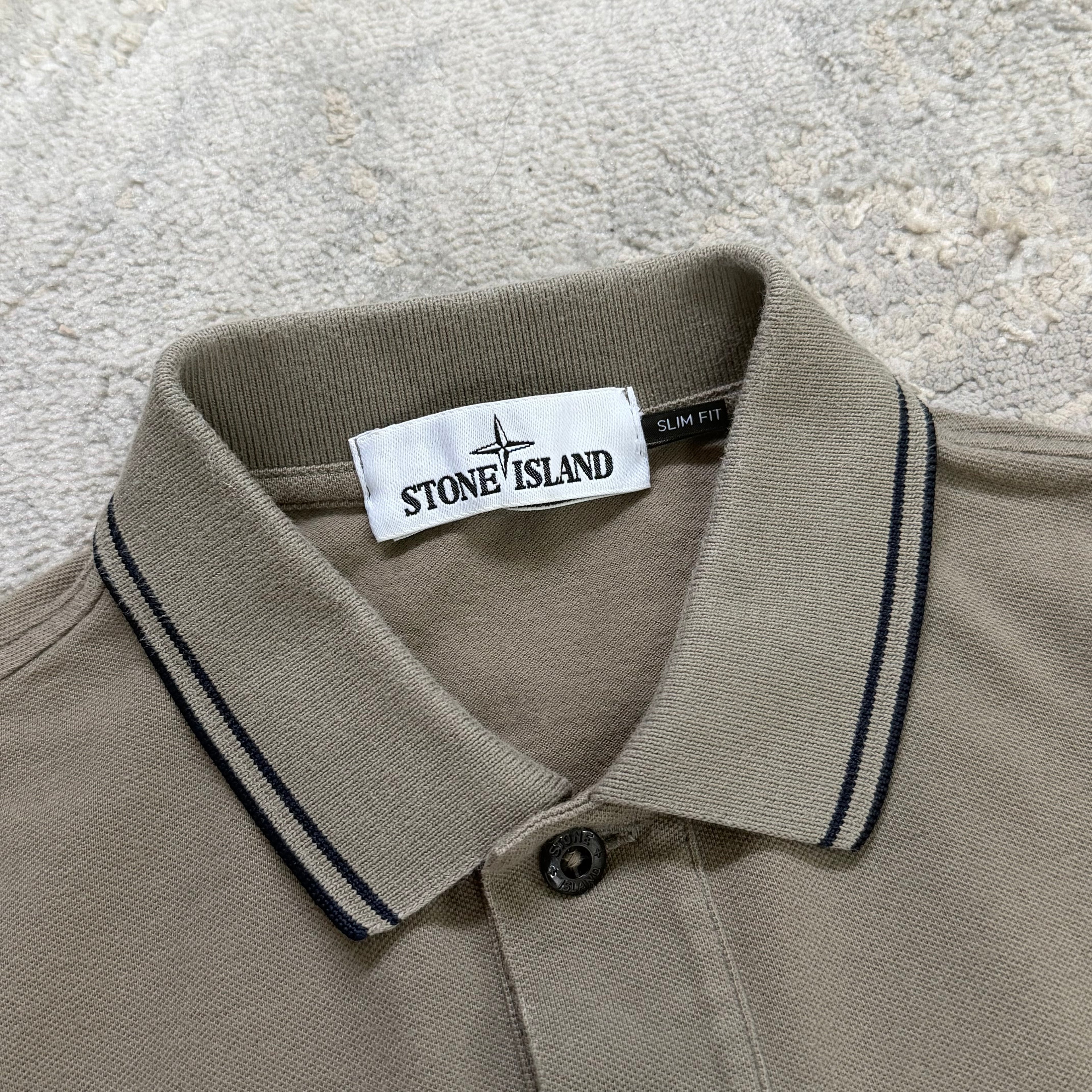 Stone Island Compass Polo Shirt - Small 17.5’’