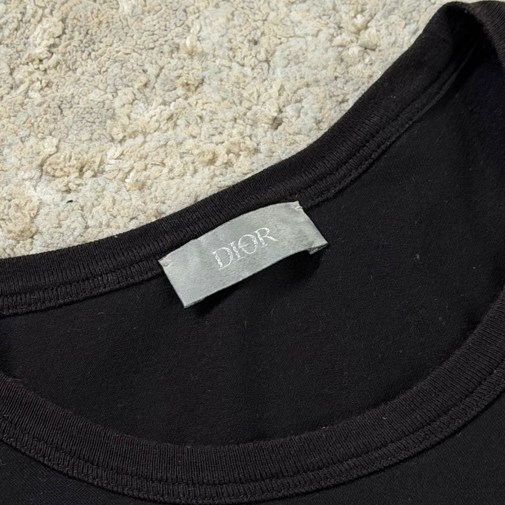 Dior CD Black T-Shirt - Small 18.5’’