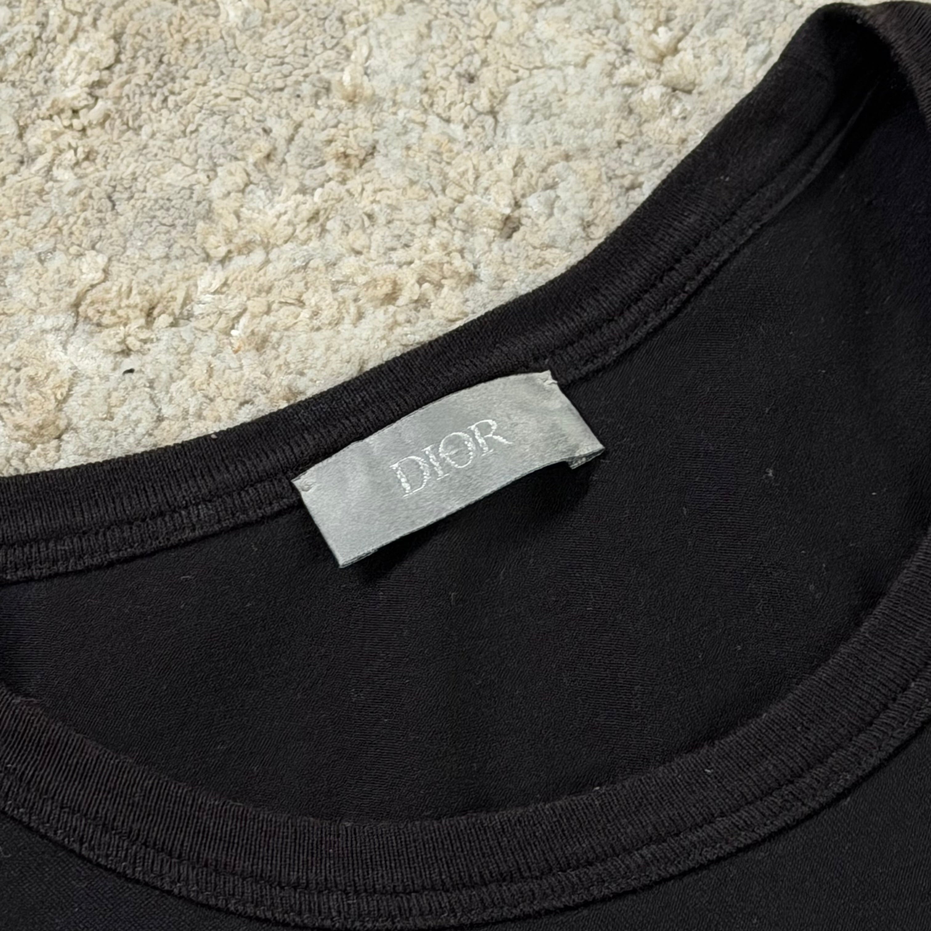Dior CD Black T-Shirt - Small 18.5’’