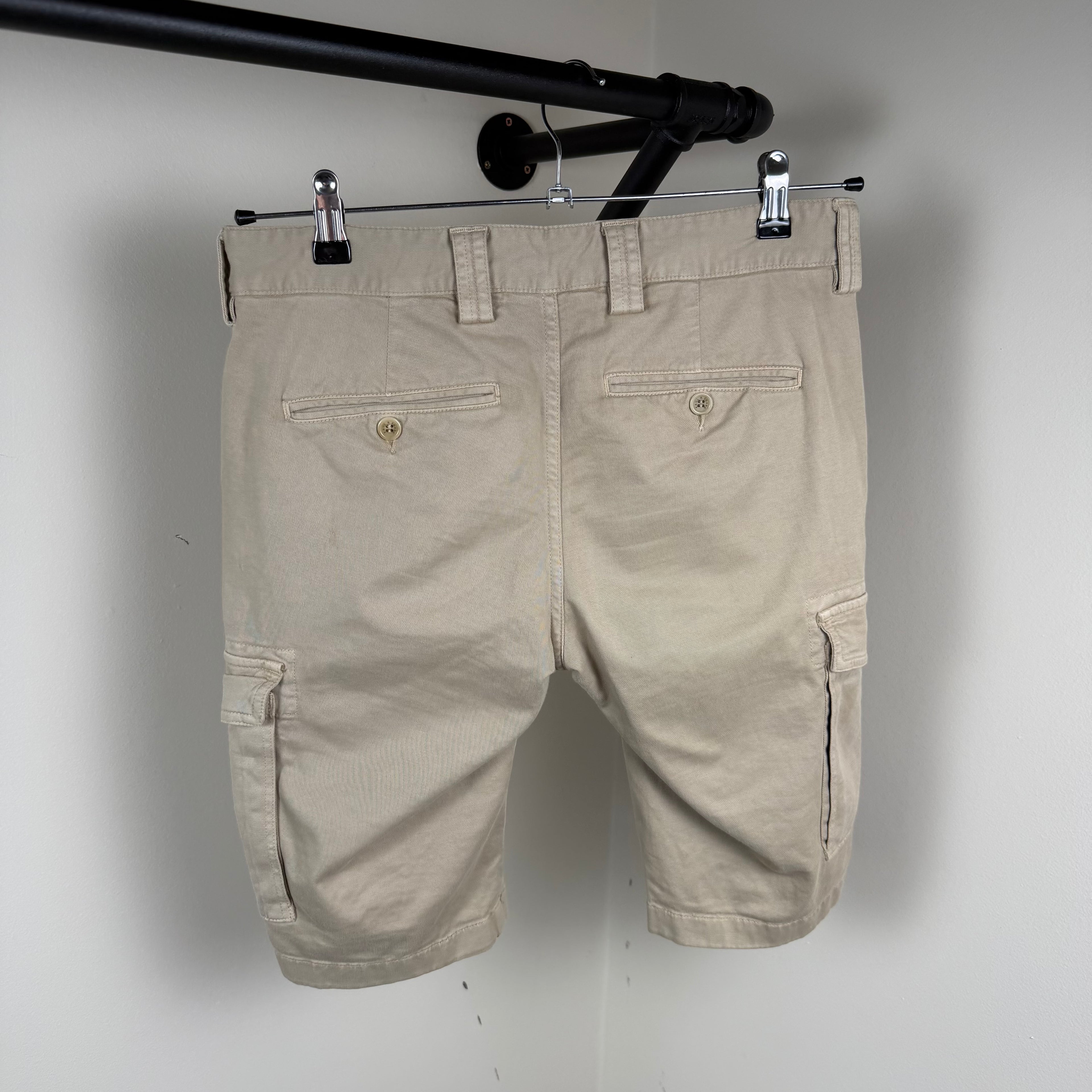 Paul & Shark Biege Cargo Shorts - Small