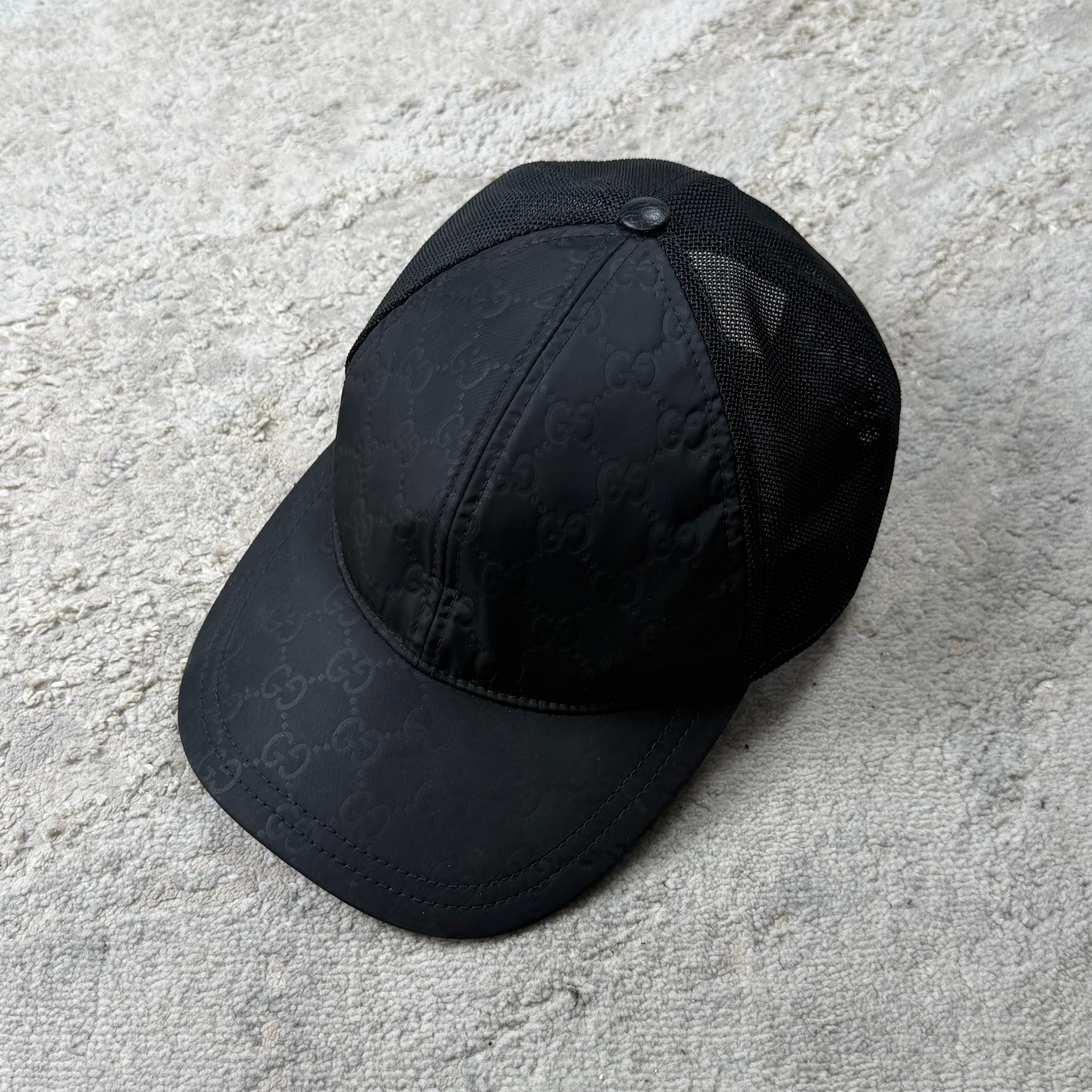 Gucci Black GG Baseball Cap - XXL (61cm)