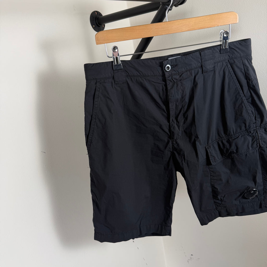 C.P Company Lens Cargo Shorts Black - 46 (32w)