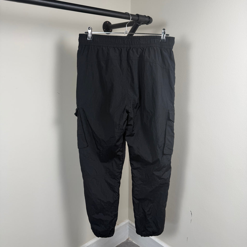 YELIR World Black Nylon Cargo Pants - Large