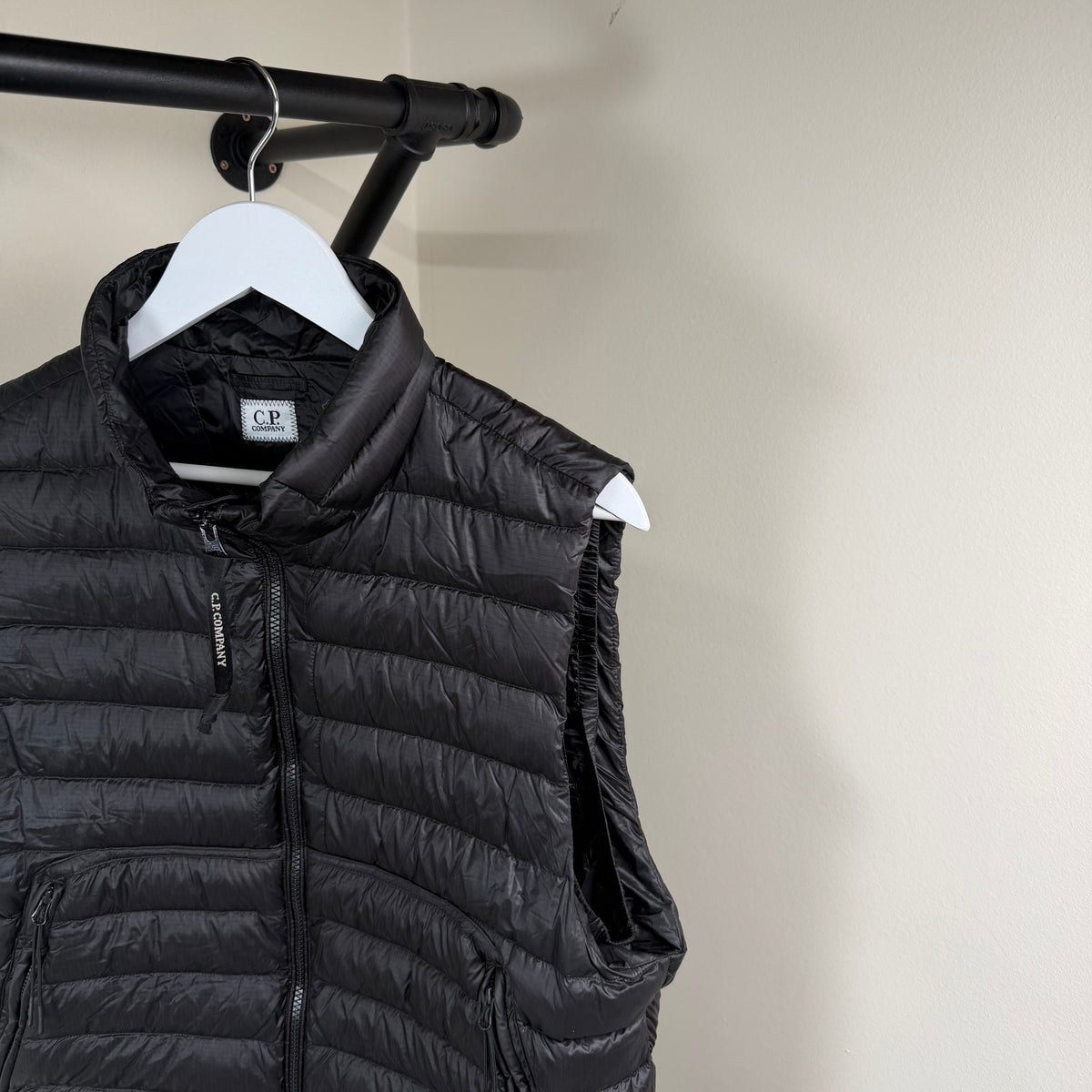 C.P Company DD Shell Black Len’s Gilet - Medium 21’’