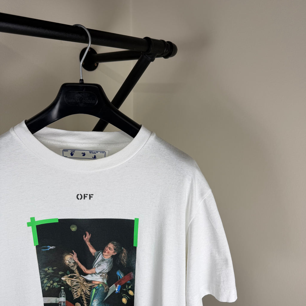 Off White Print T-Shirt - Medium 21’’