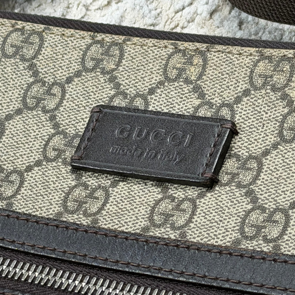 Gucci GG Supreme Canvas Beige Messenger Bag