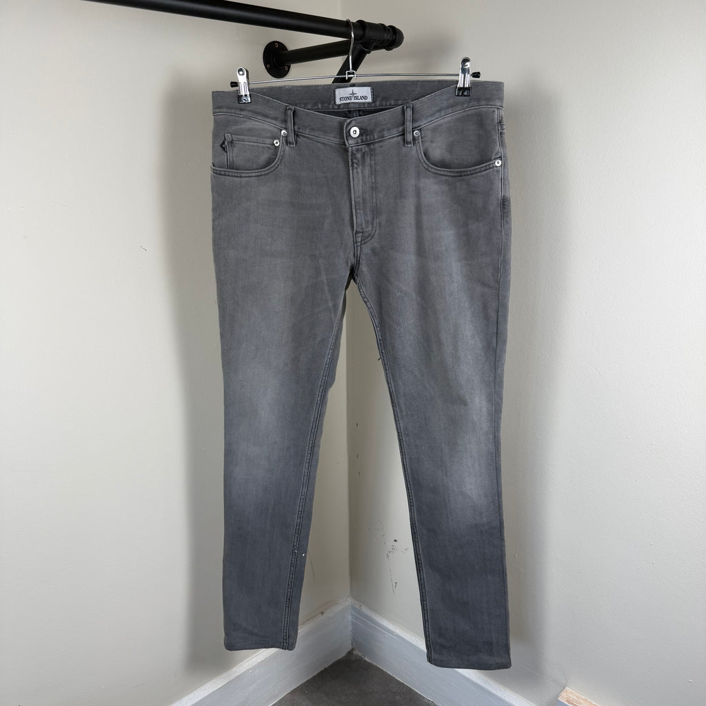 Stone Island Grey Denim Jeans - 36W Slim