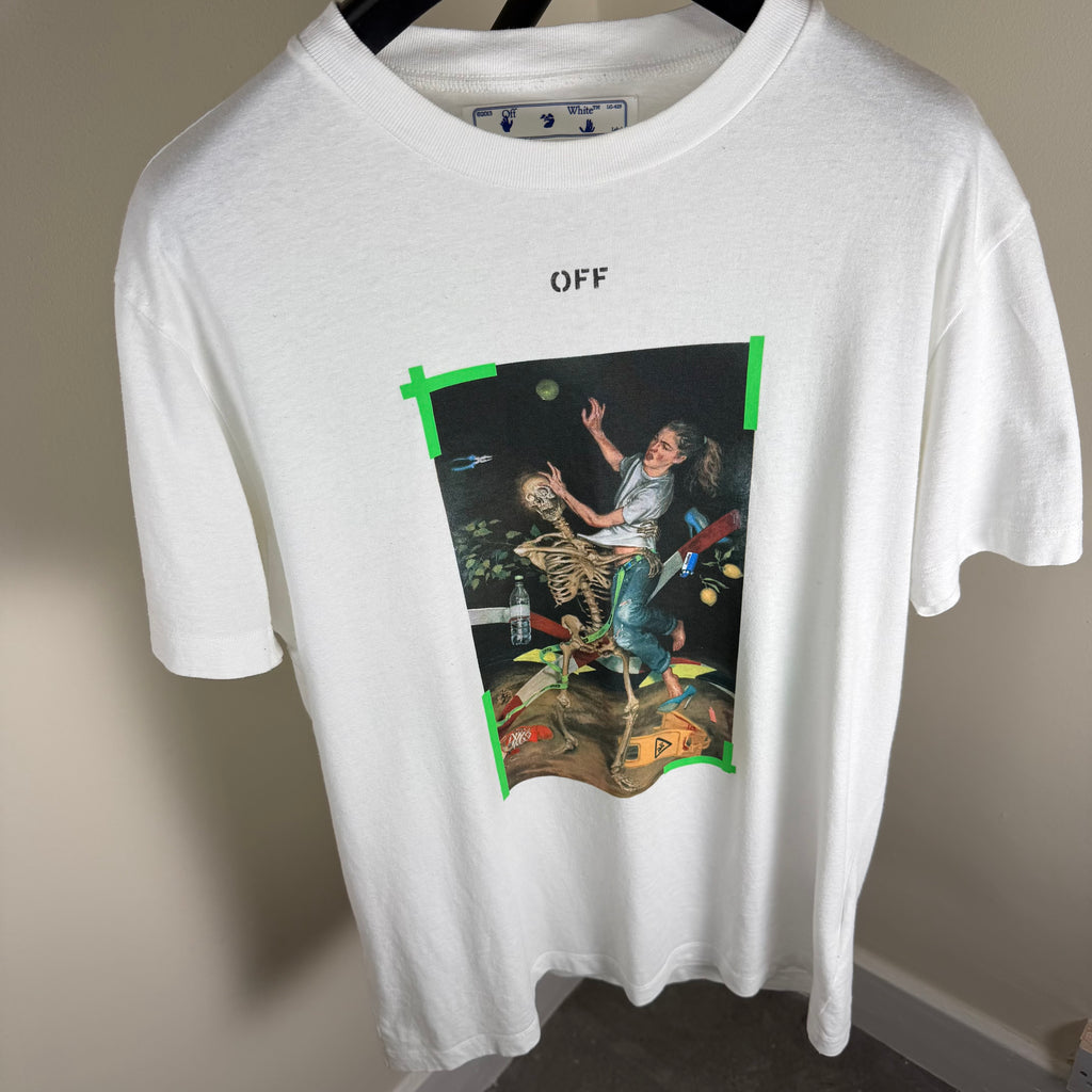 Off White Print T-Shirt - Medium 21’’