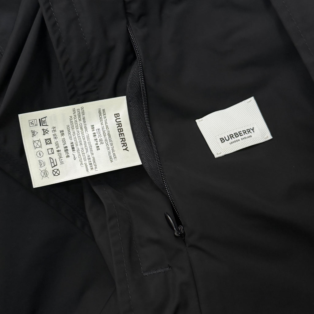 Burberry Horseferry Black Windbreaker - Fits M 22.5’’