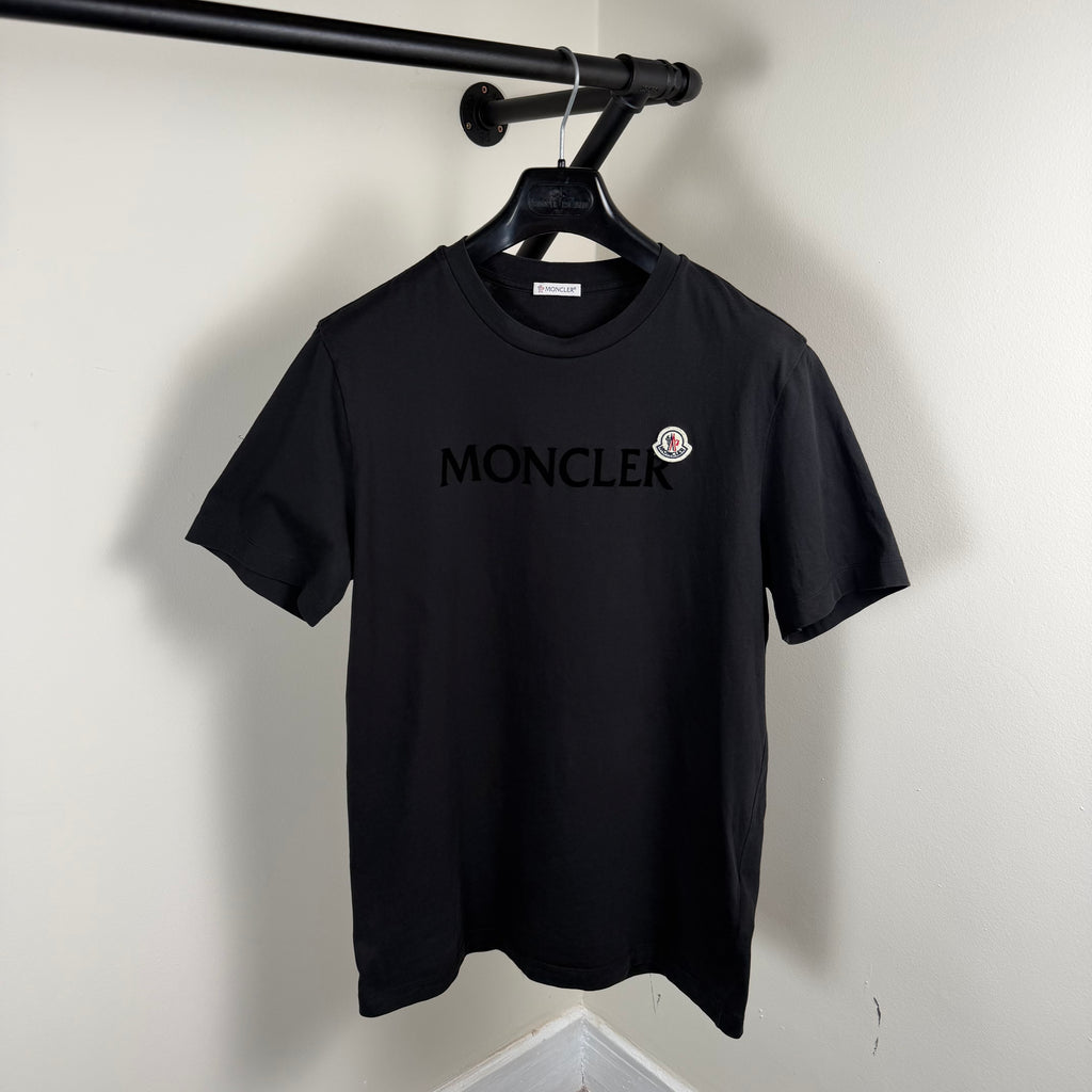 Moncler Black Graphic T-Shirt - Large 21’’