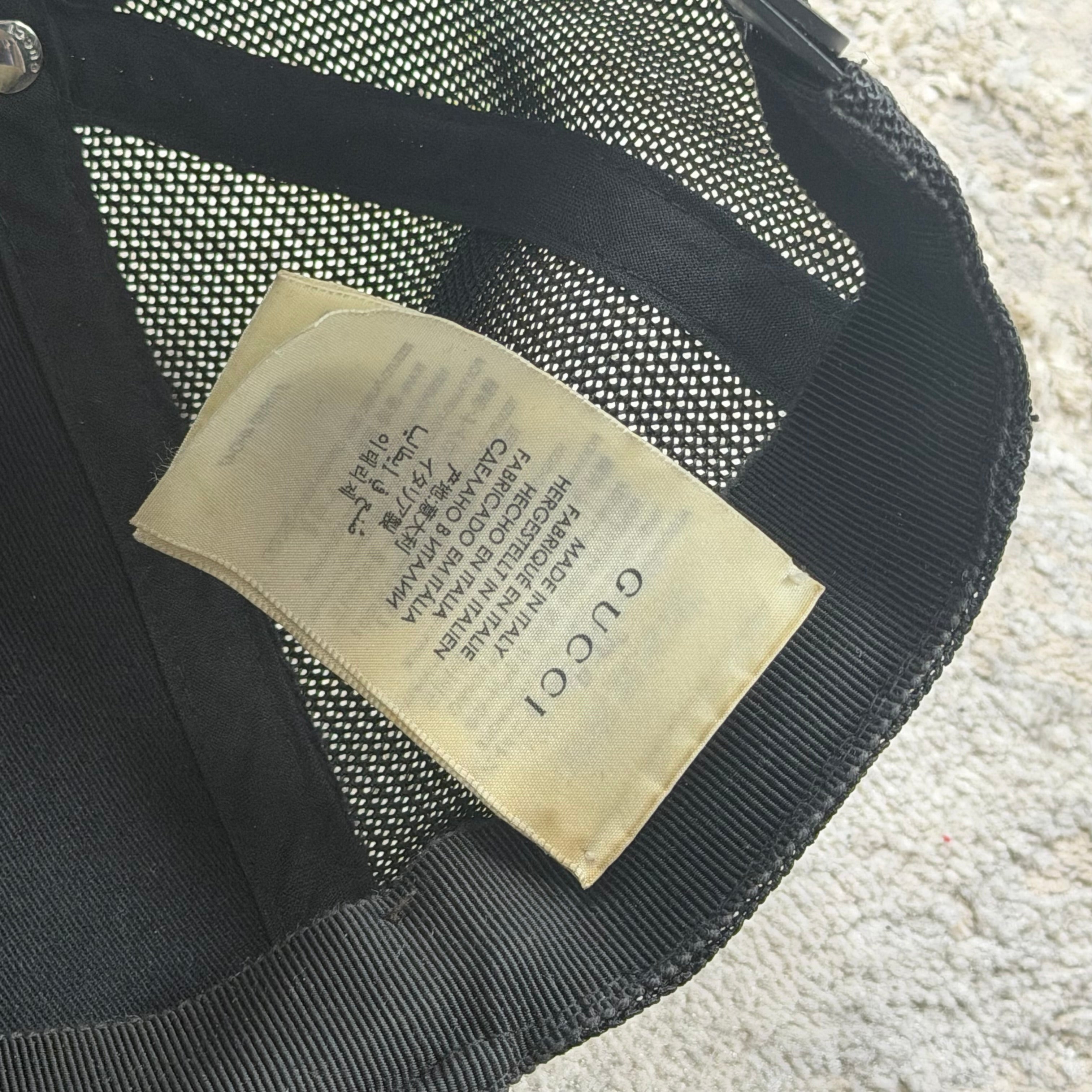 Gucci Black GG Baseball Cap - XXL (61cm)