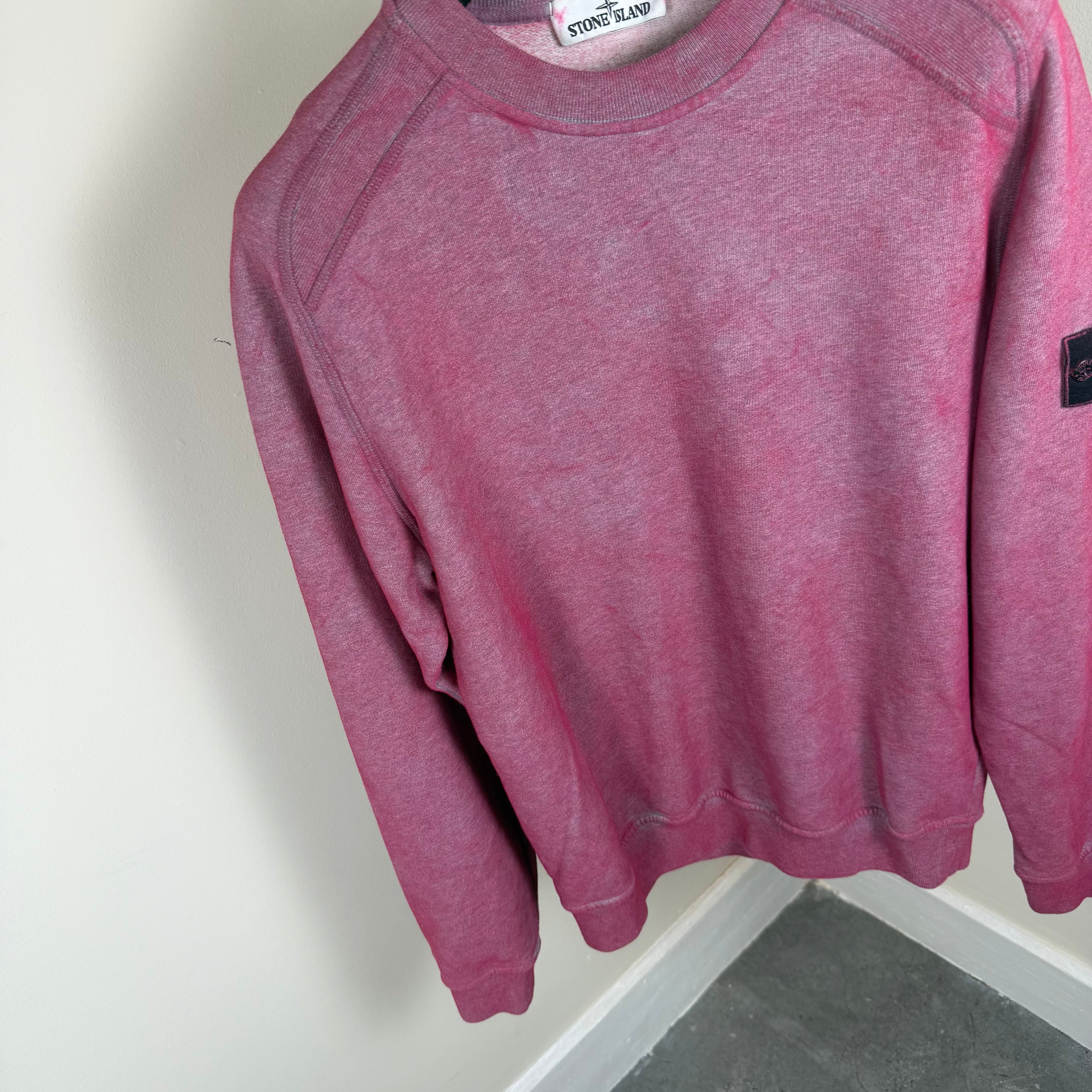 Stone Island Pink Dust Crewneck - Small 21.5’’