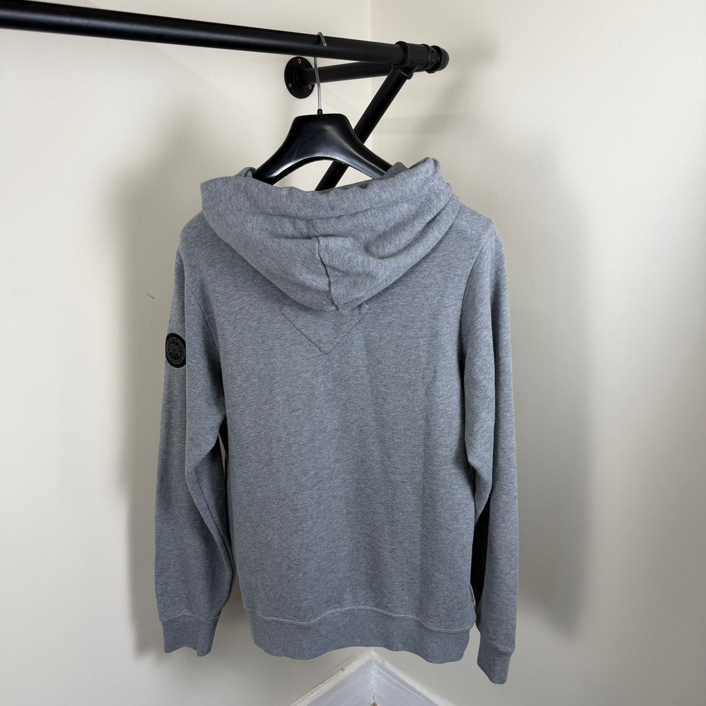 Canada Goose Grey Black Label Hoodie - Medium 21.5’’
