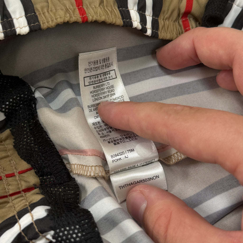 Burberry Stripe Swimming Shorts - Large