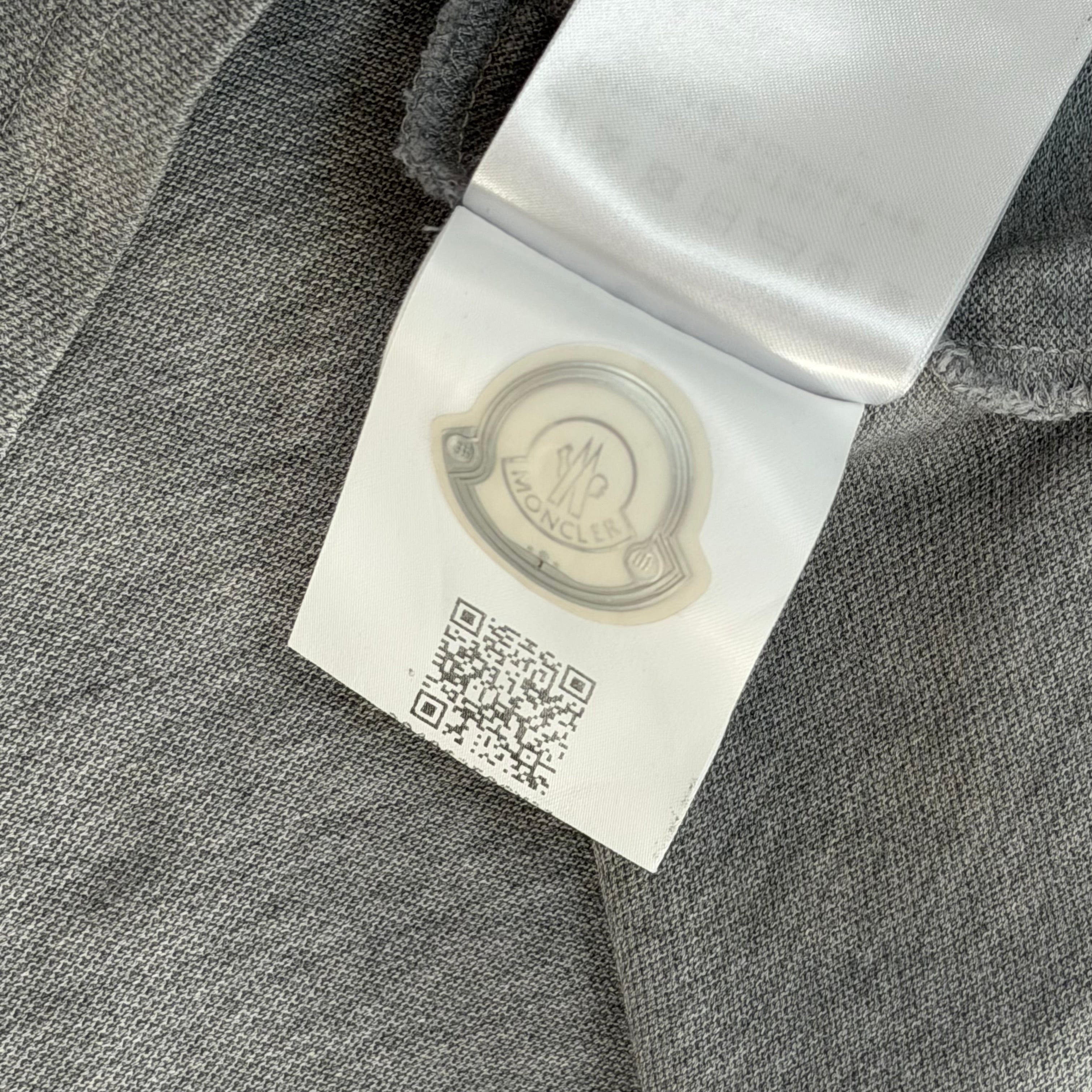 Moncler Grey Polo Shirt - Large 21’’