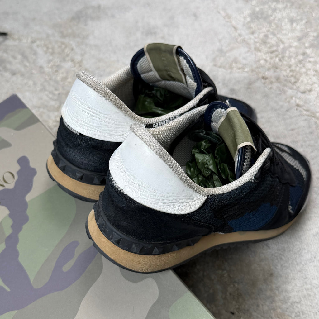 Valentino Garavani Mesh Blue Camo Trainer’s - Fit 7.5/8UK
