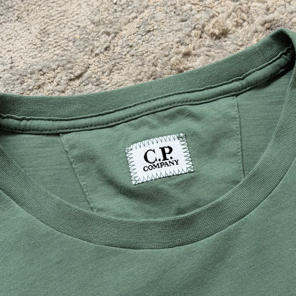 C.P Company Green Graphic T-Shirt - Medium 19.5’’