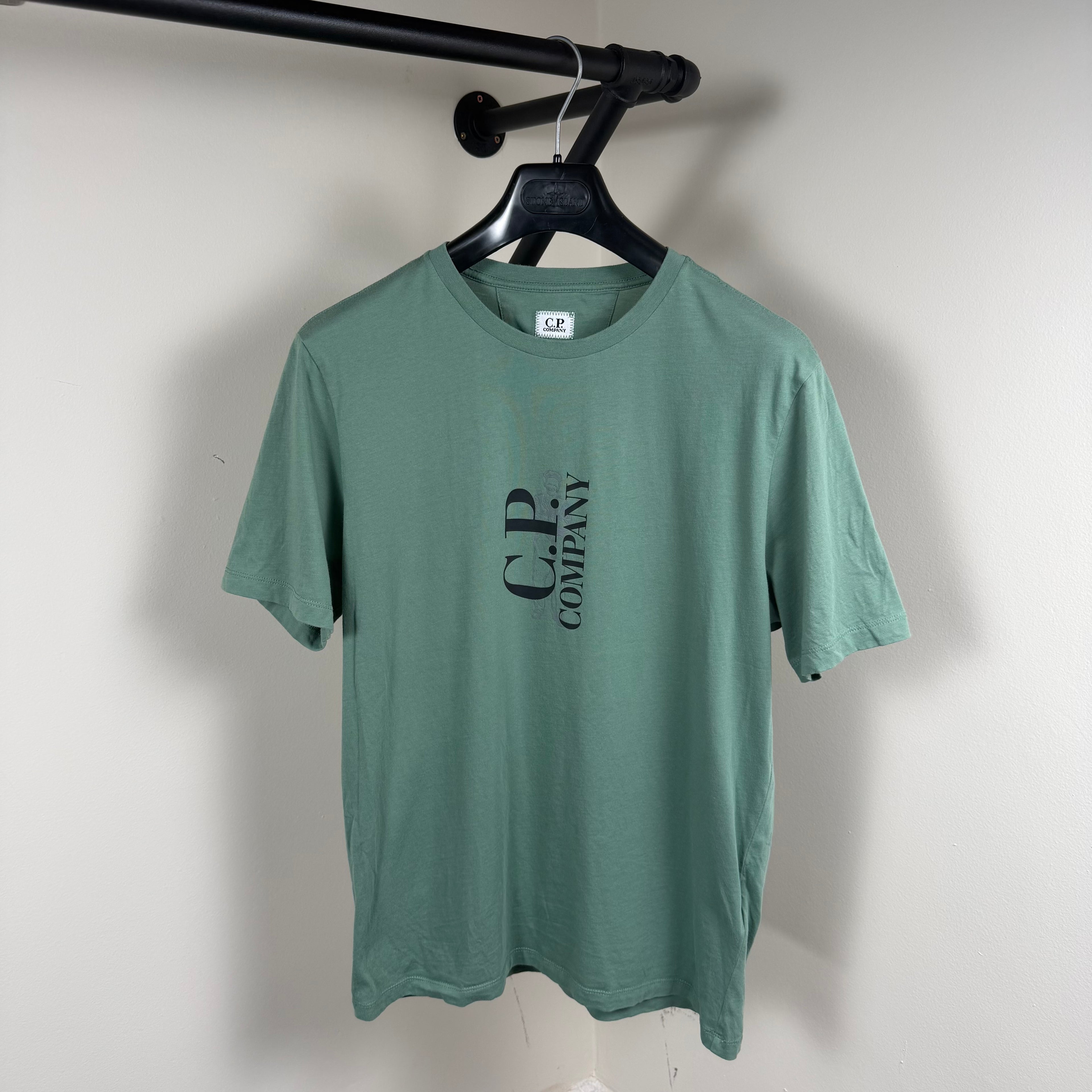 C.P Company Green Graphic T-Shirt - Medium 19.5’’